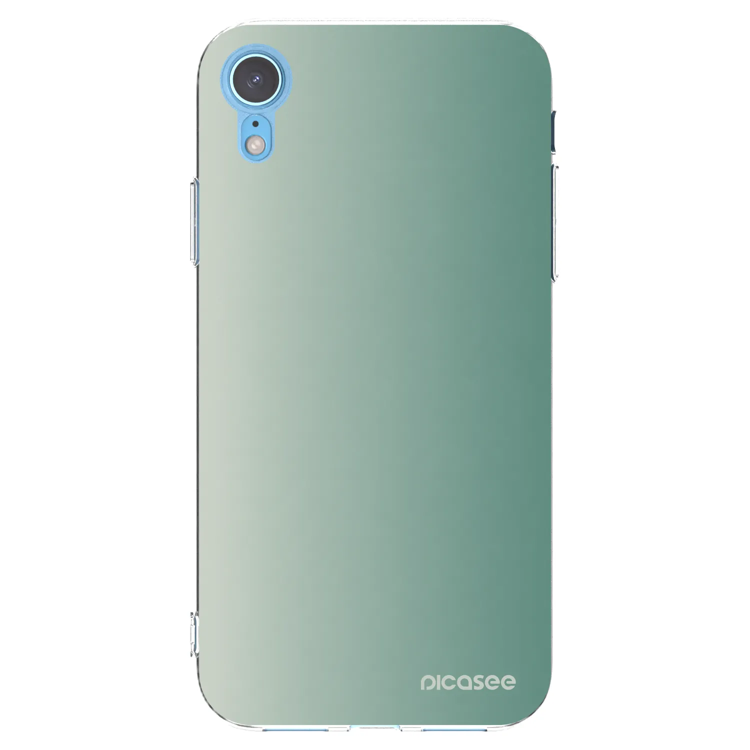 Picasee Apple iPhone XR Hülle - Transparentes Silikon - Misty Sage