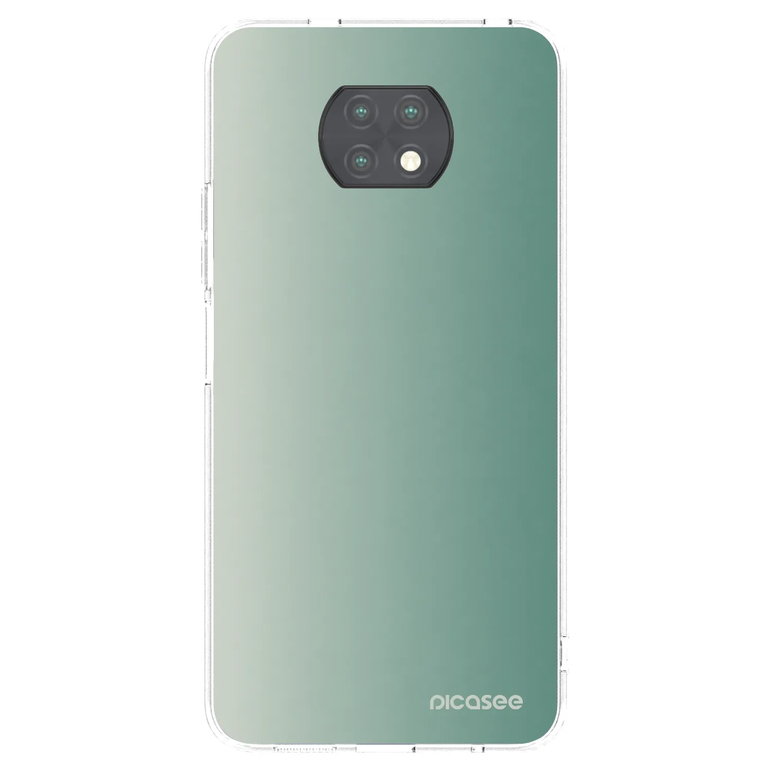 Picasee Xiaomi Redmi Note 9T Hülle - Transparentes Silikon - Misty Sage