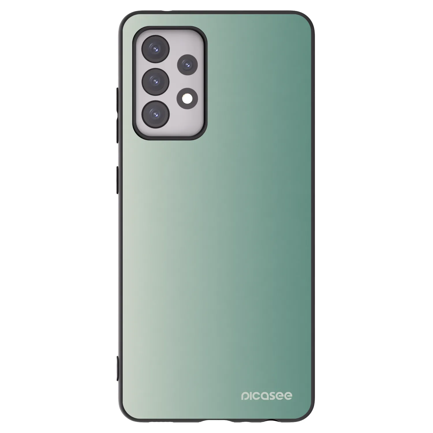 Picasee Samsung Galaxy A52s 5G A528B Hülle - Schwarzes Silikon - Misty Sage