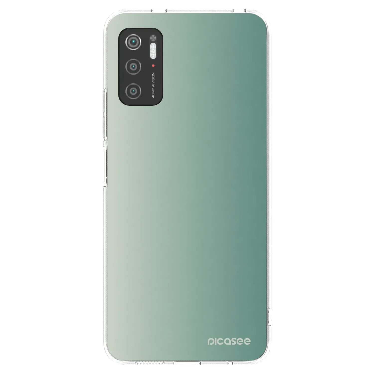 Picasee Xiaomi Poco M3 Pro 5G Hülle - Transparentes Silikon - Misty Sage
