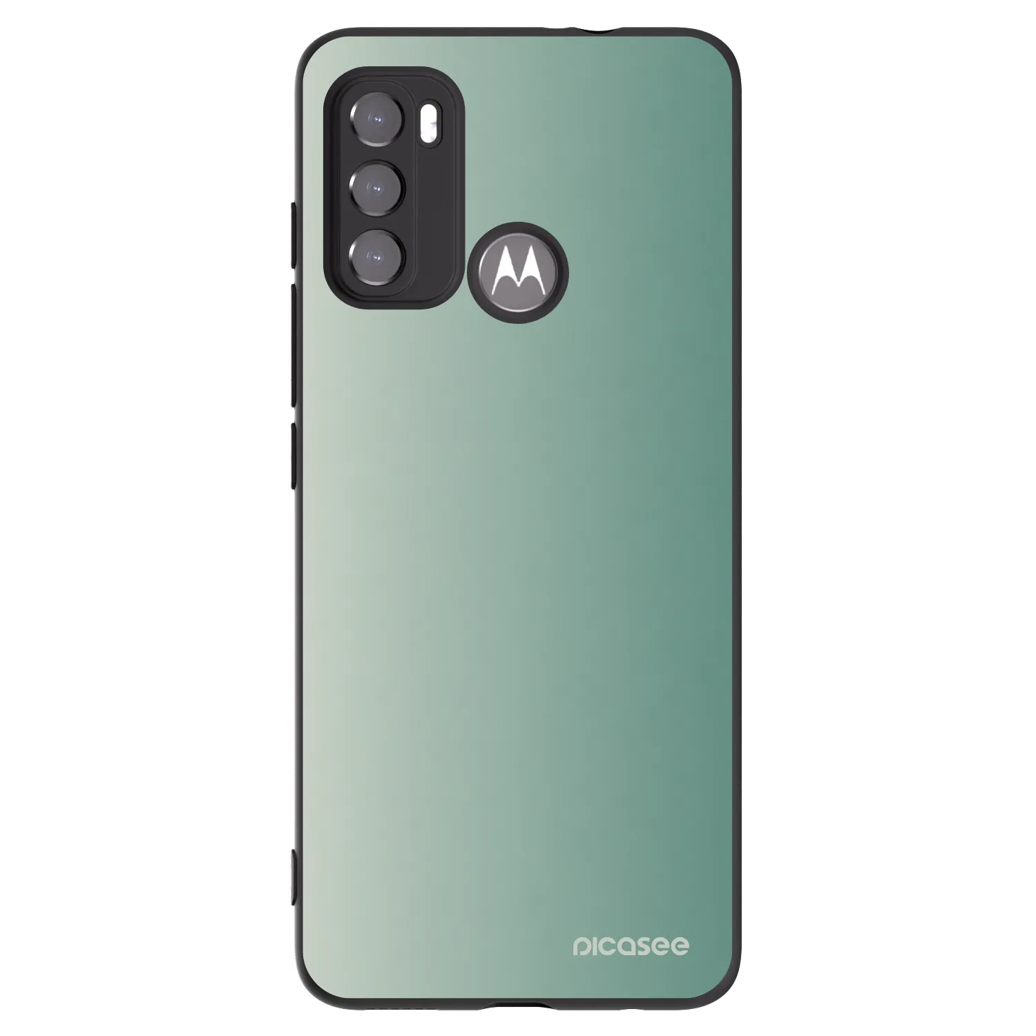 Picasee Motorola Moto G60 Hülle - Schwarzes Silikon - Misty Sage