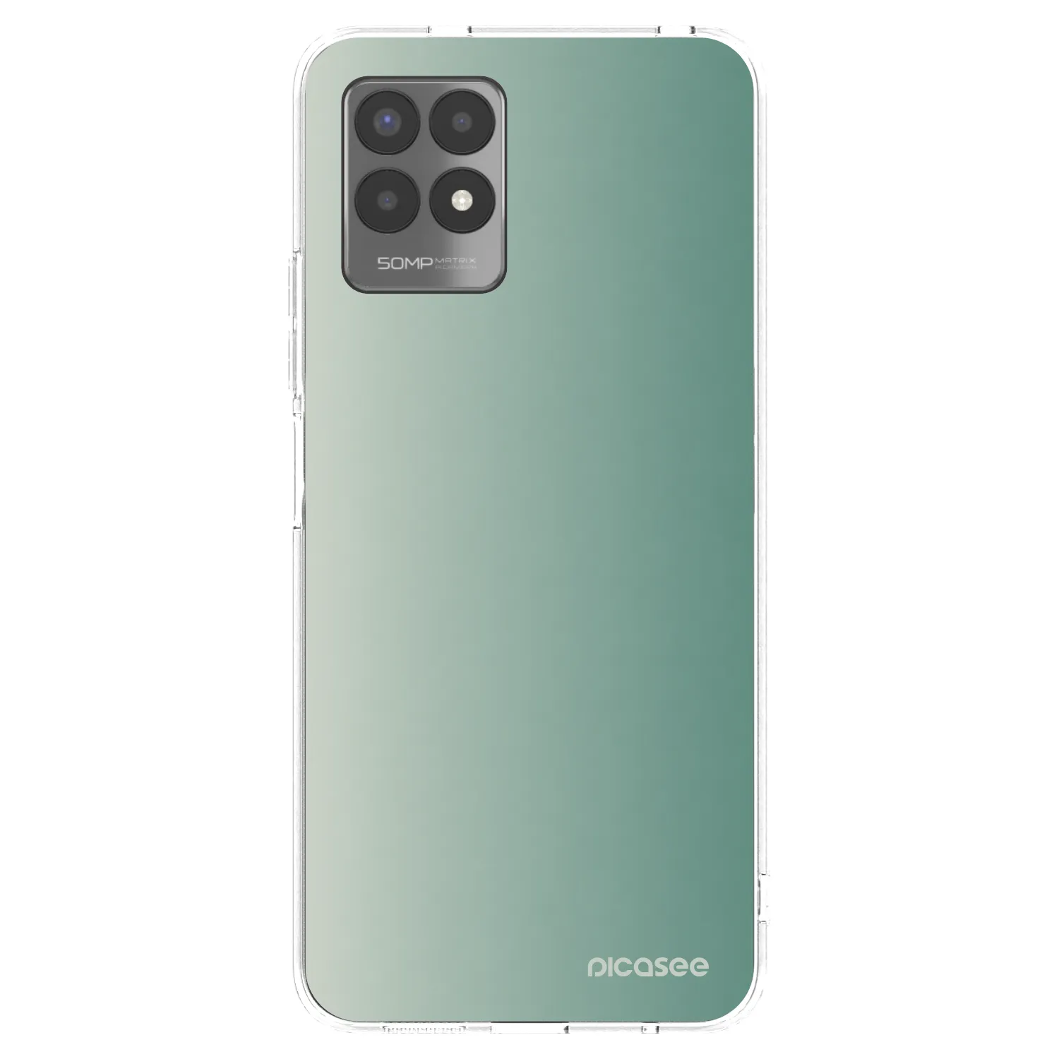 Picasee Realme 8i Hülle - Transparentes Silikon - Misty Sage