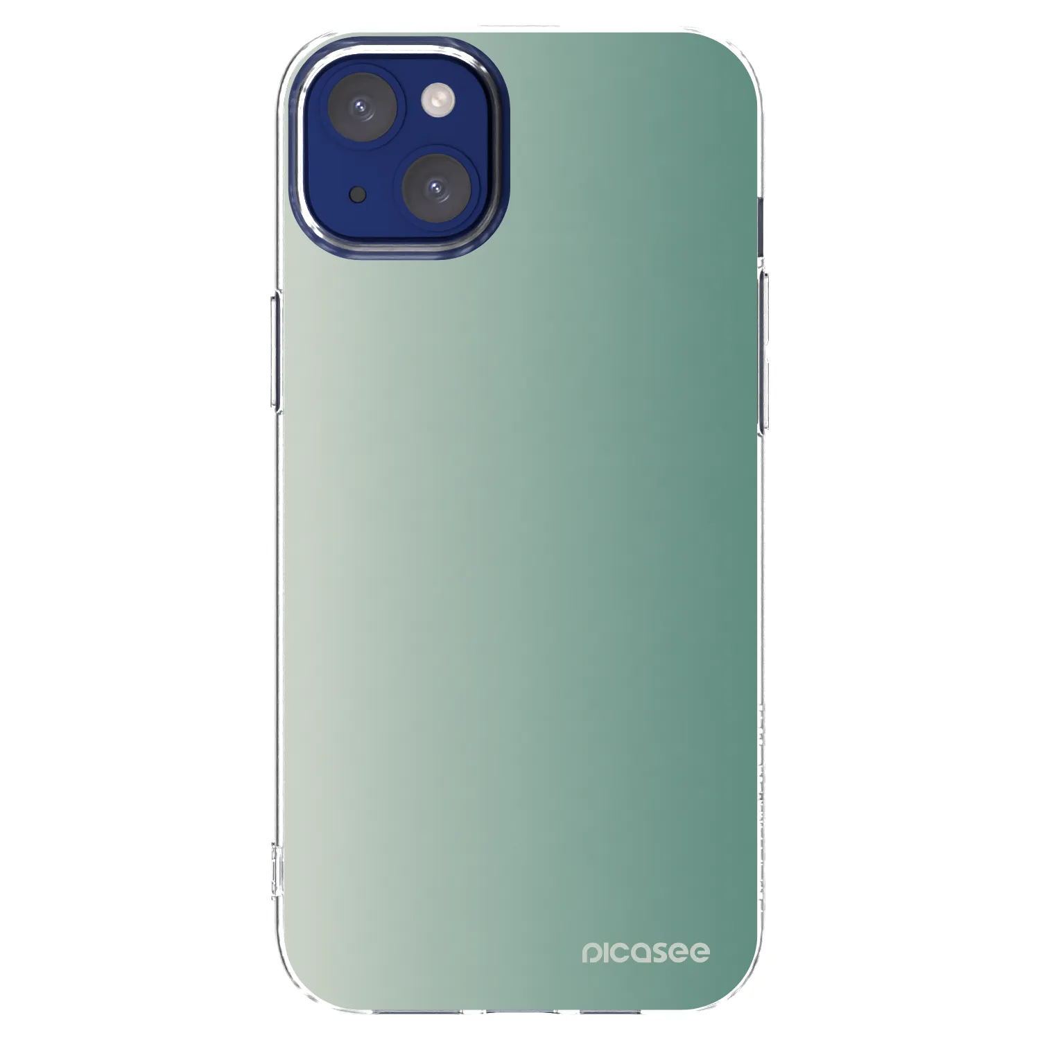 Picasee Apple iPhone 14 Plus Hülle - Transparentes Silikon - Misty Sage