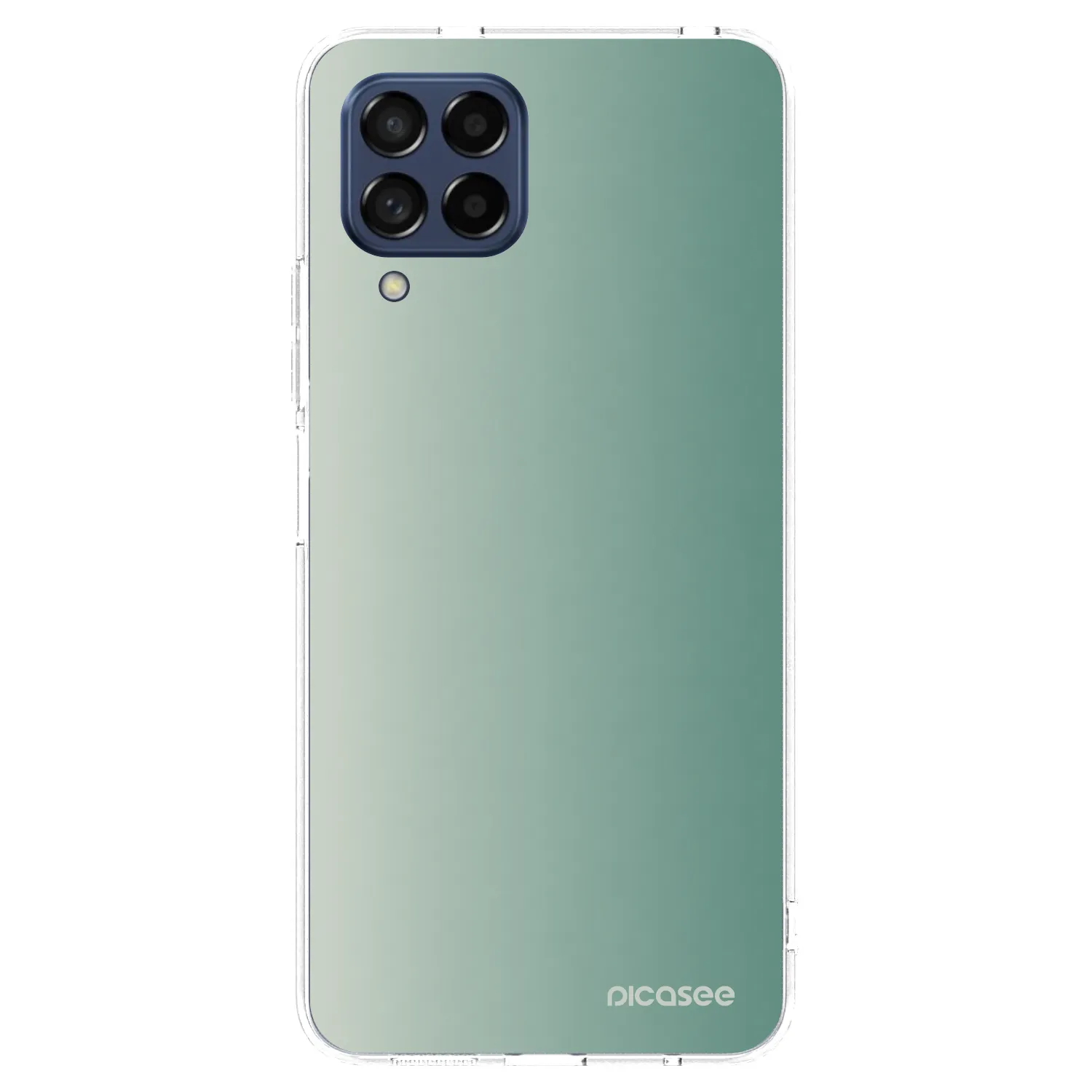 Picasee Samsung Galaxy M53 5G Hülle - Transparentes Silikon - Misty Sage