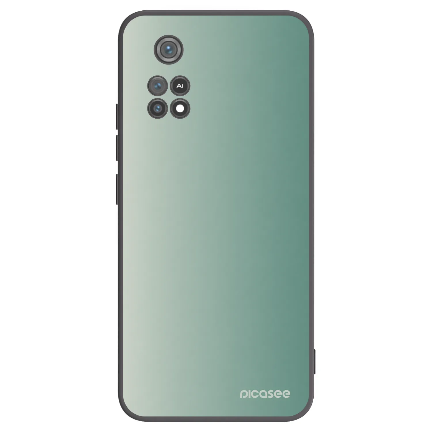 Picasee Xiaomi Poco M4 Pro Hülle - Schwarzes Silikon - Misty Sage