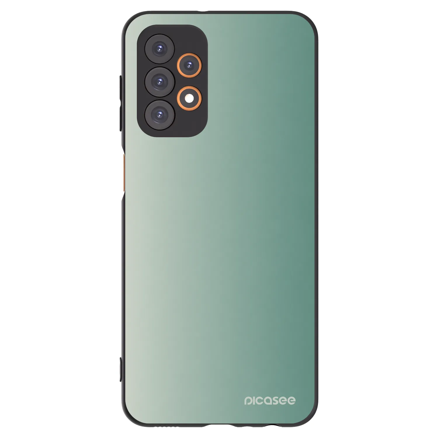 Picasee Samsung Galaxy A23 A235F 4G Hülle - Schwarzes Silikon - Misty Sage