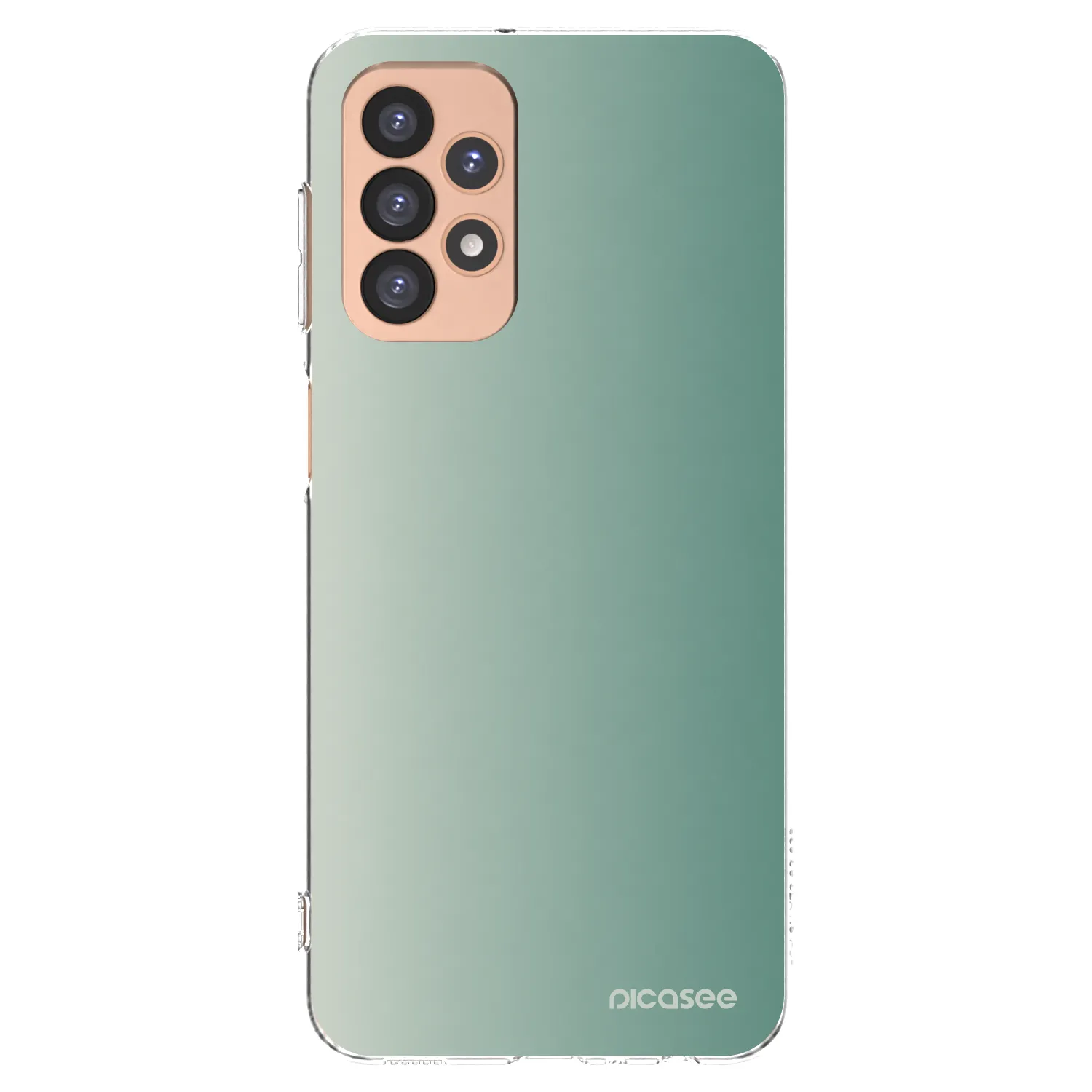 Picasee Samsung Galaxy A23 A236B 5G Hülle - Transparentes Silikon - Misty Sage