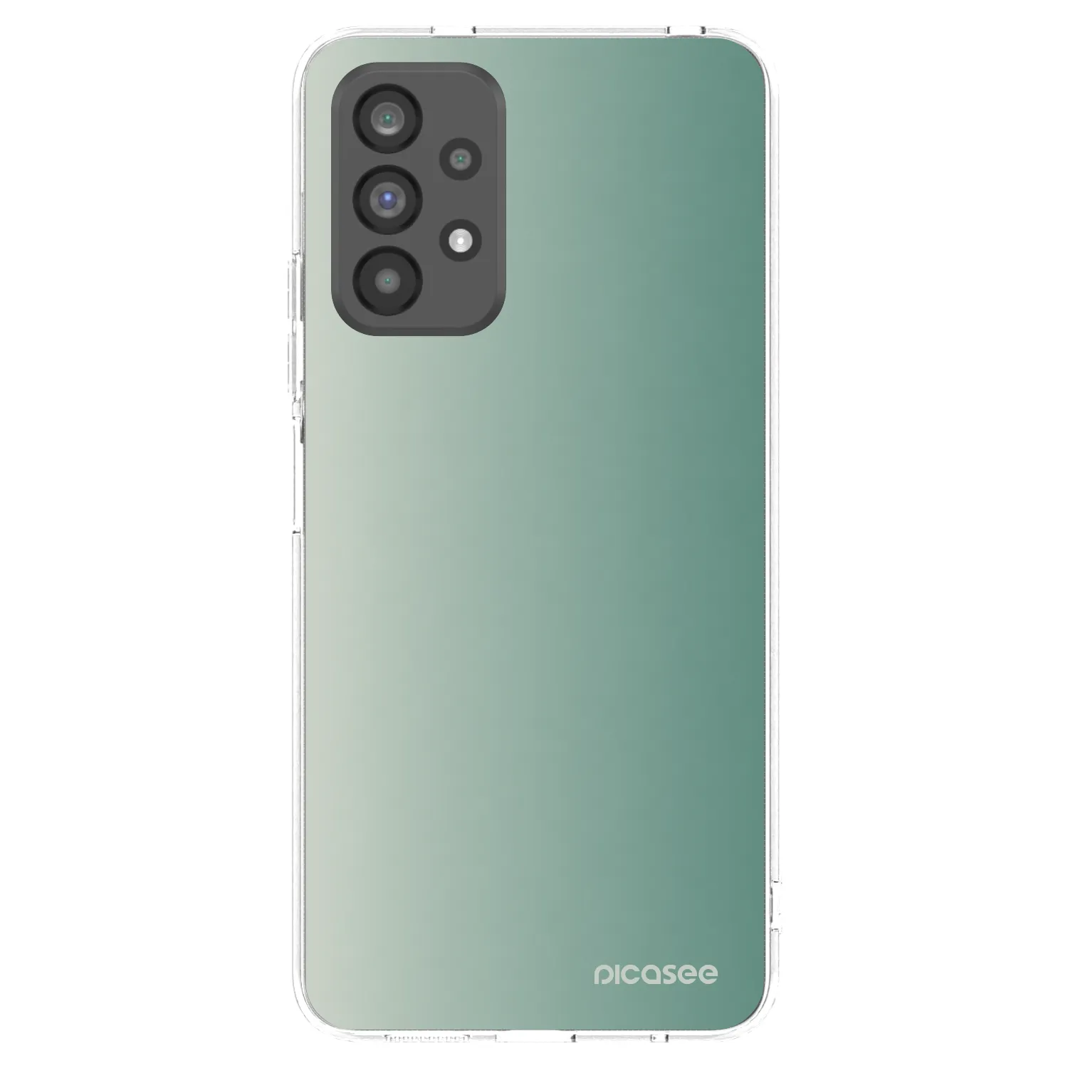 Picasee Samsung Galaxy A73 5G Hülle - Transparentes Silikon - Misty Sage