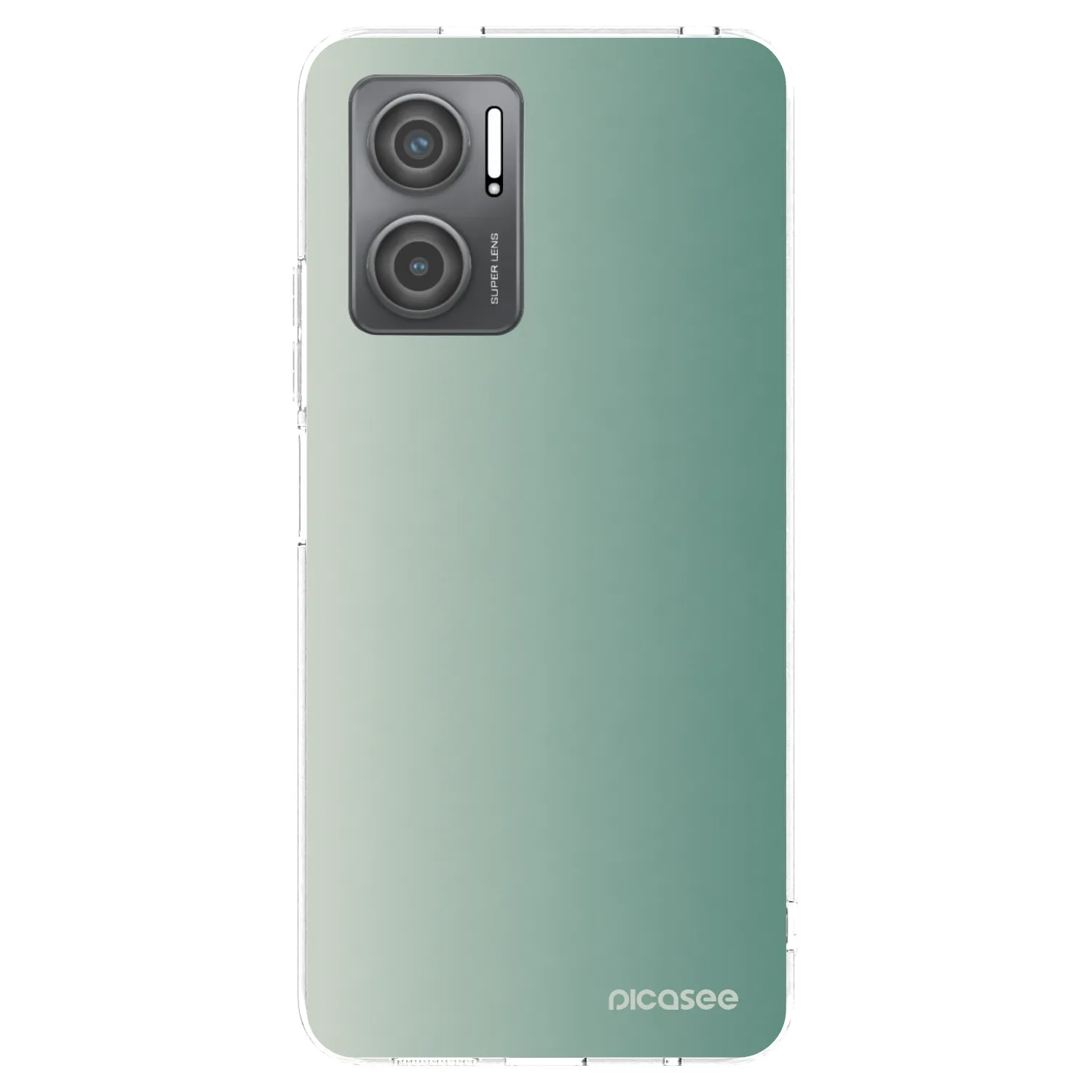 Picasee Xiaomi Redmi 10 5G Hülle - Transparentes Silikon - Misty Sage