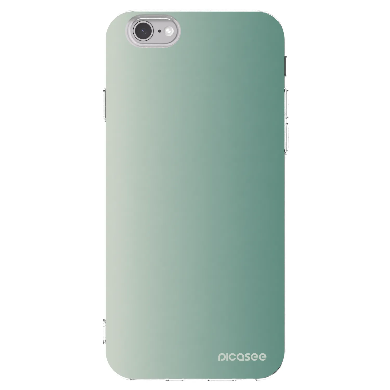 Picasee Apple iPhone 6/6S Hülle - Transparentes Silikon - Misty Sage