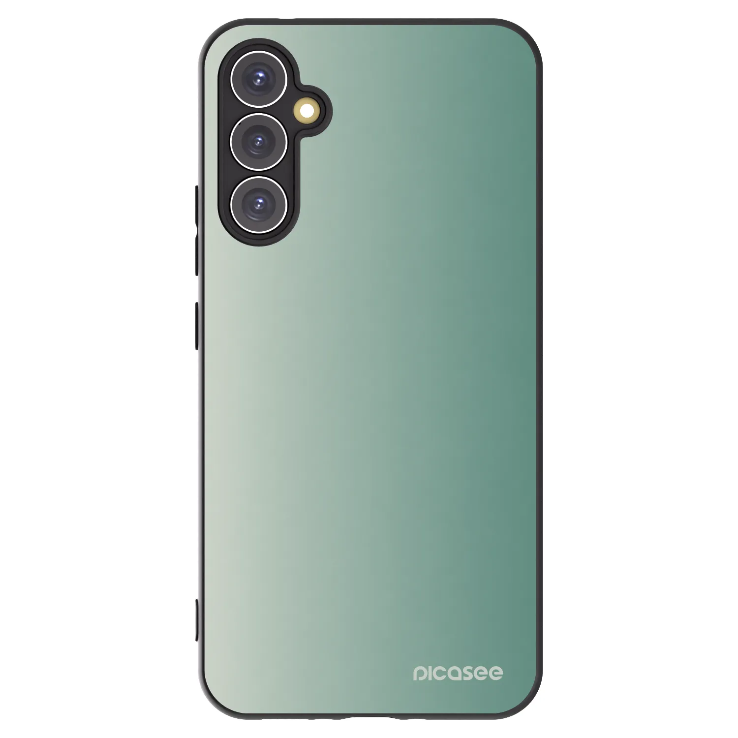 Picasee Samsung Galaxy A34 5G A346B Hülle - Schwarzes Silikon - Misty Sage