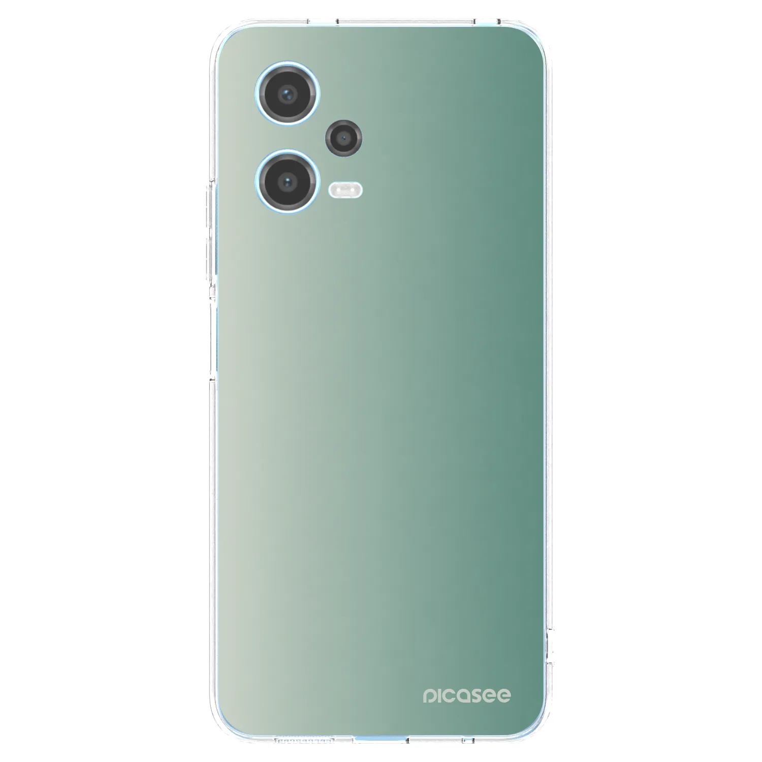 Picasee Xiaomi Redmi Note 12 5G Hülle - Transparentes Silikon - Misty Sage