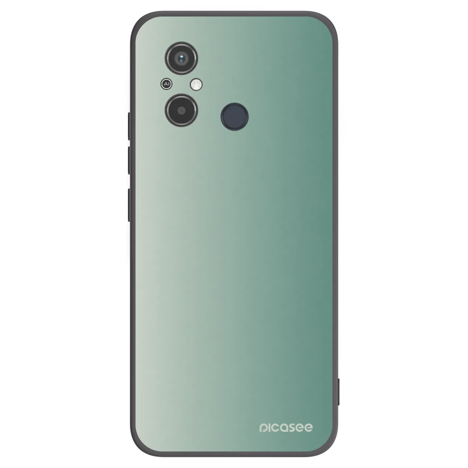 Picasee Xiaomi Redmi 12C Hülle - Schwarzes Silikon - Misty Sage