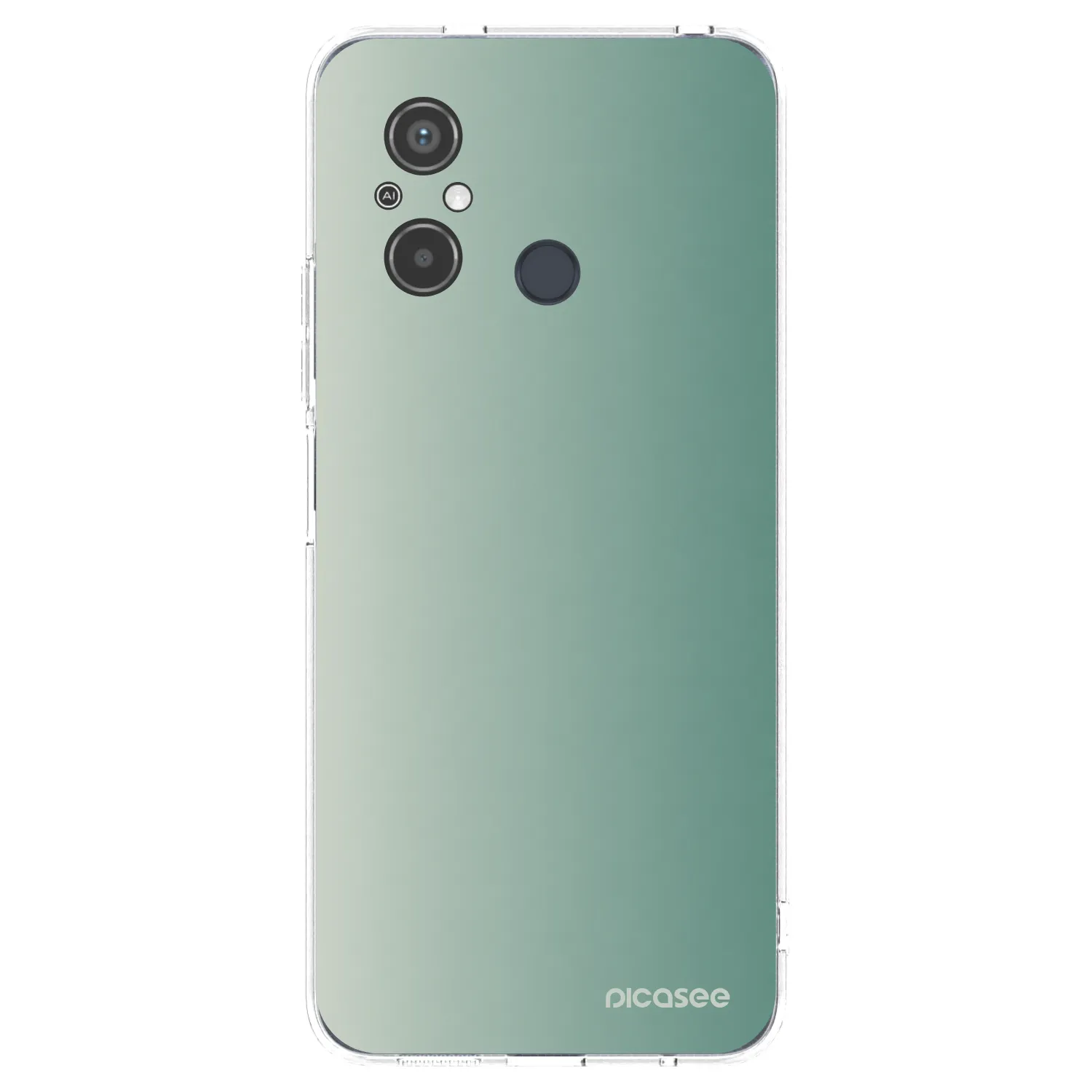 Picasee Xiaomi Redmi 12C Hülle - Transparentes Silikon - Misty Sage