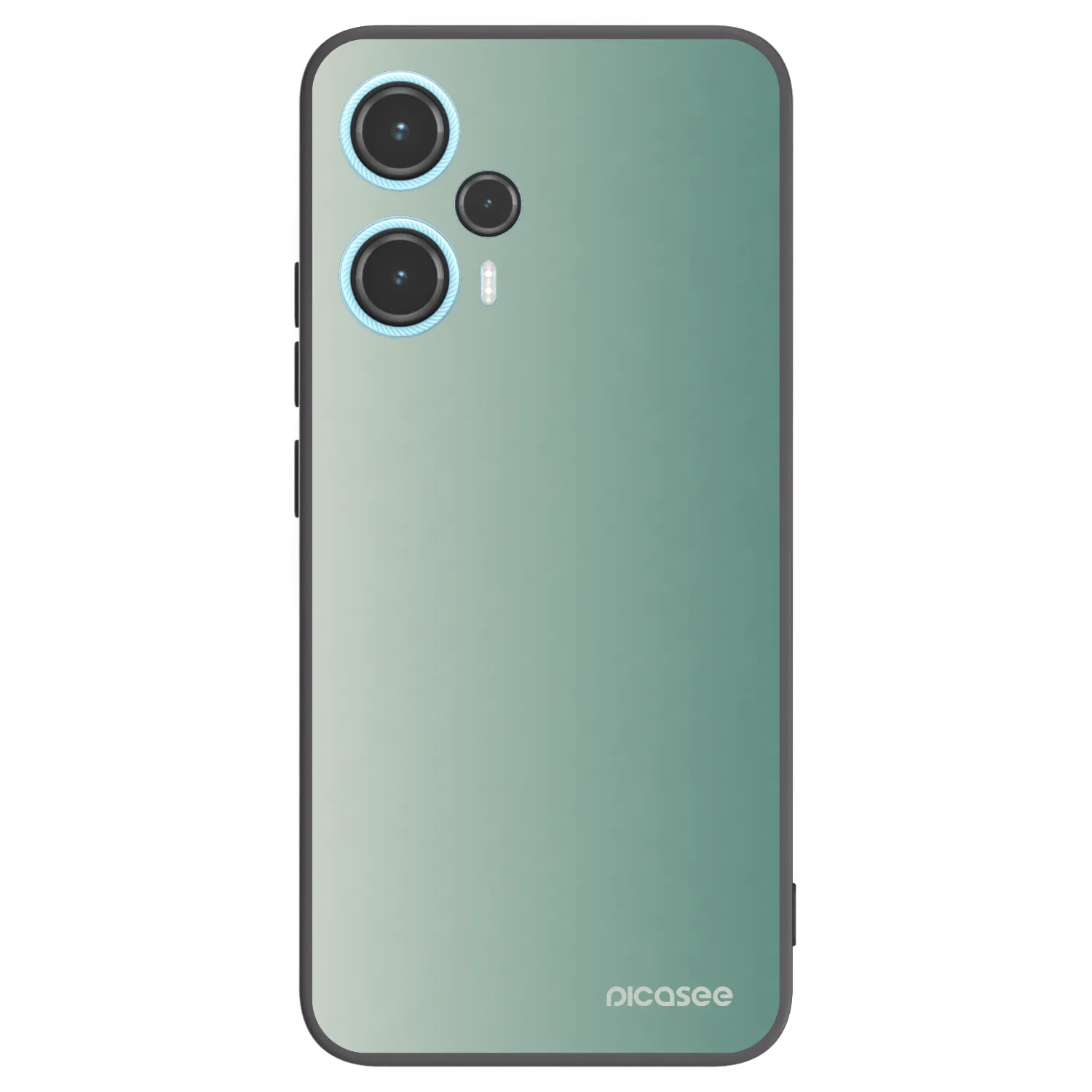 Picasee Xiaomi Poco F5 Hülle - Schwarzes Silikon - Misty Sage