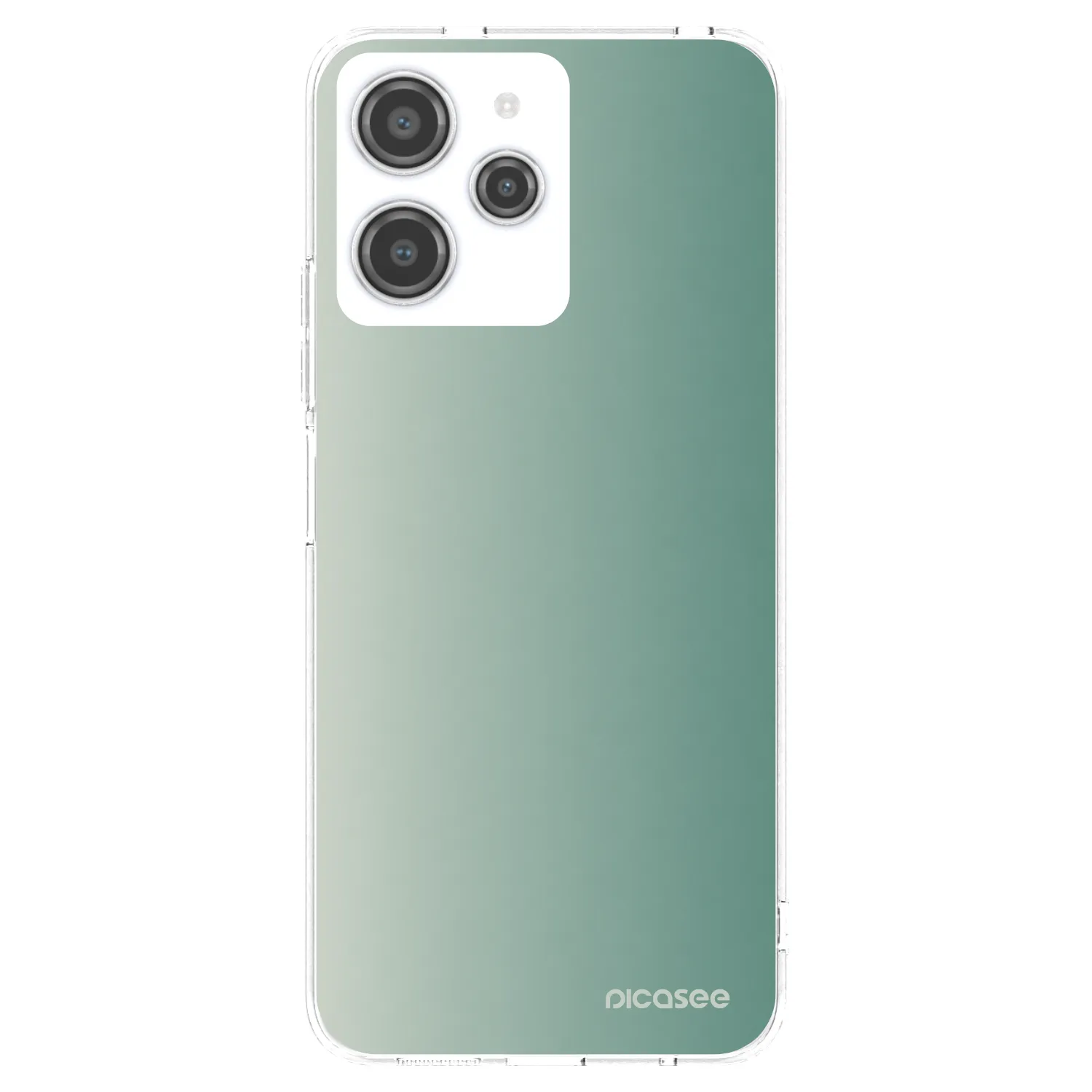 Picasee Xiaomi Redmi 12 4G Hülle - Transparentes Silikon - Misty Sage