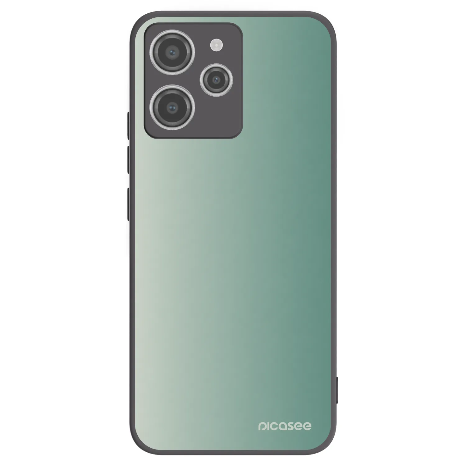 Picasee Xiaomi Redmi 12 4G Hülle - Schwarzes Silikon - Misty Sage