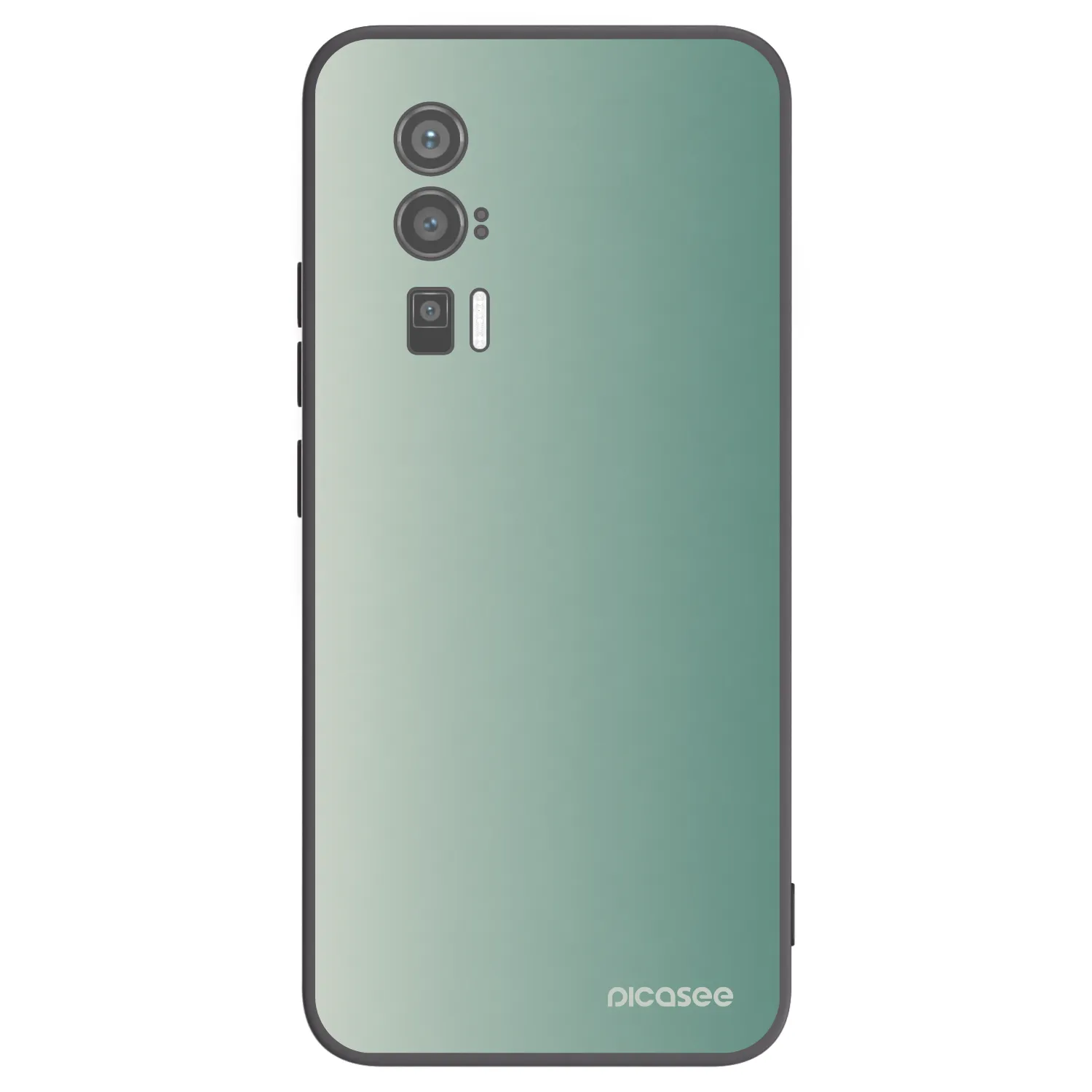 Picasee Xiaomi Poco F5 Pro 5G Hülle - Schwarzes Silikon - Misty Sage