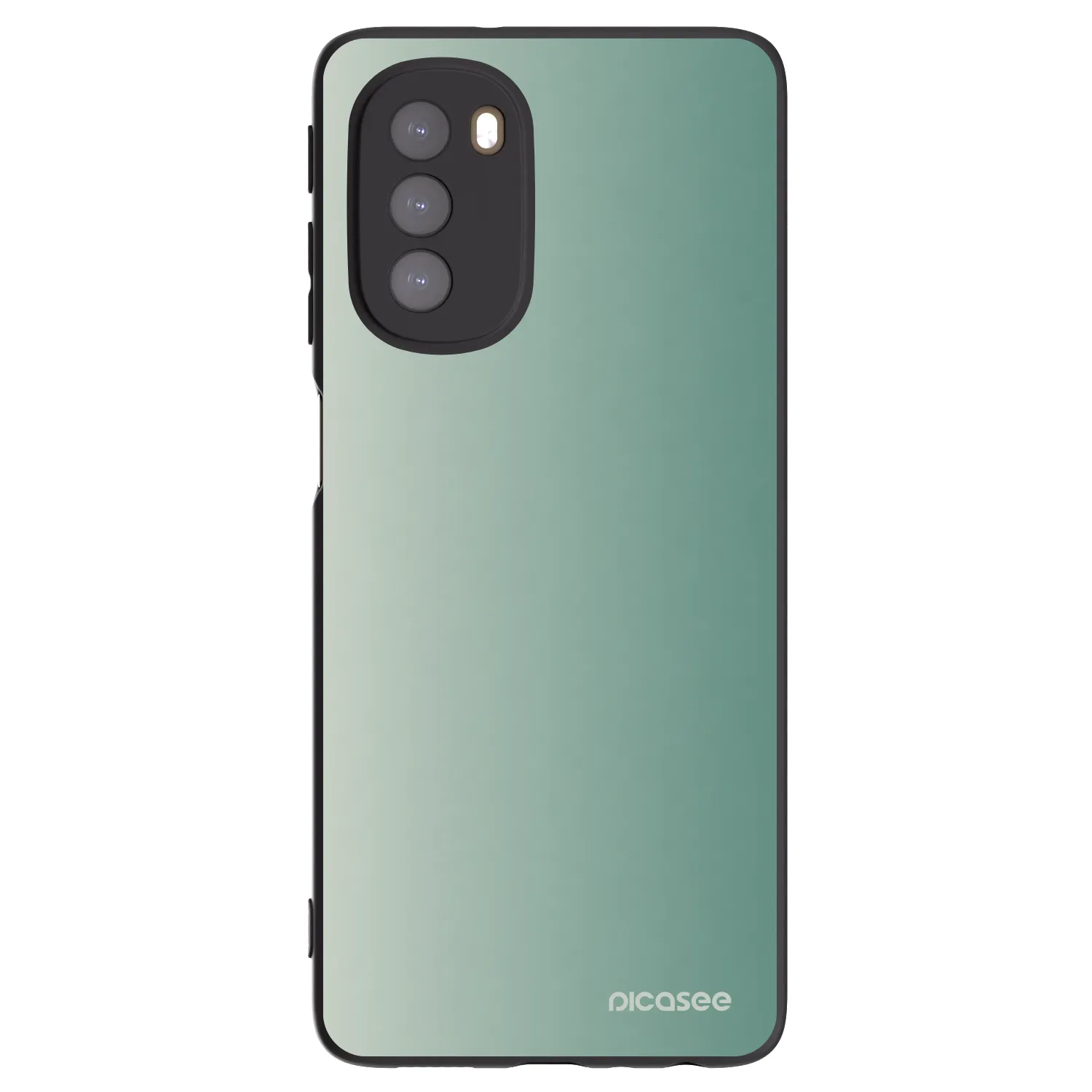 Picasee Motorola Moto G51 Hülle - Schwarzes Silikon - Misty Sage
