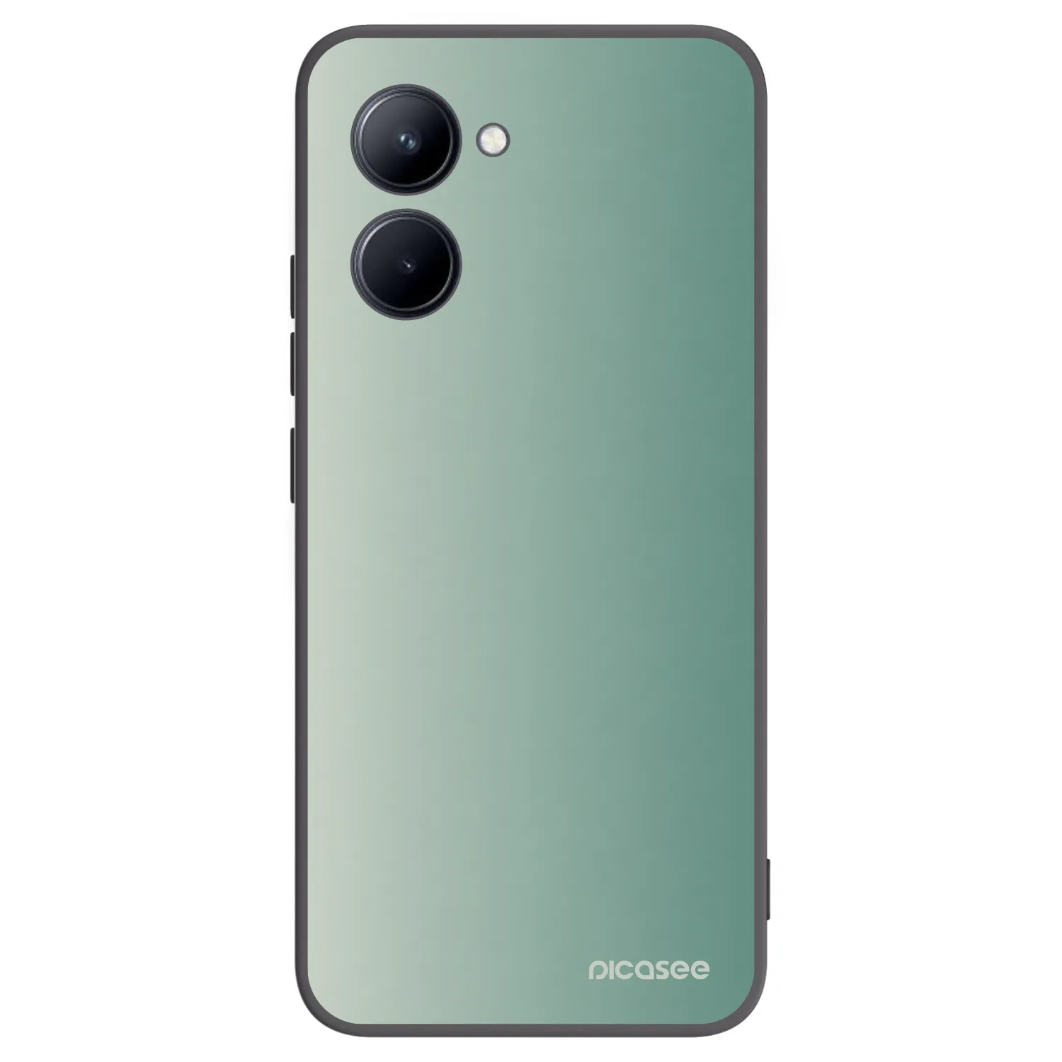 Picasee Realme C33 (2023) Hülle - Schwarzes Silikon - Misty Sage