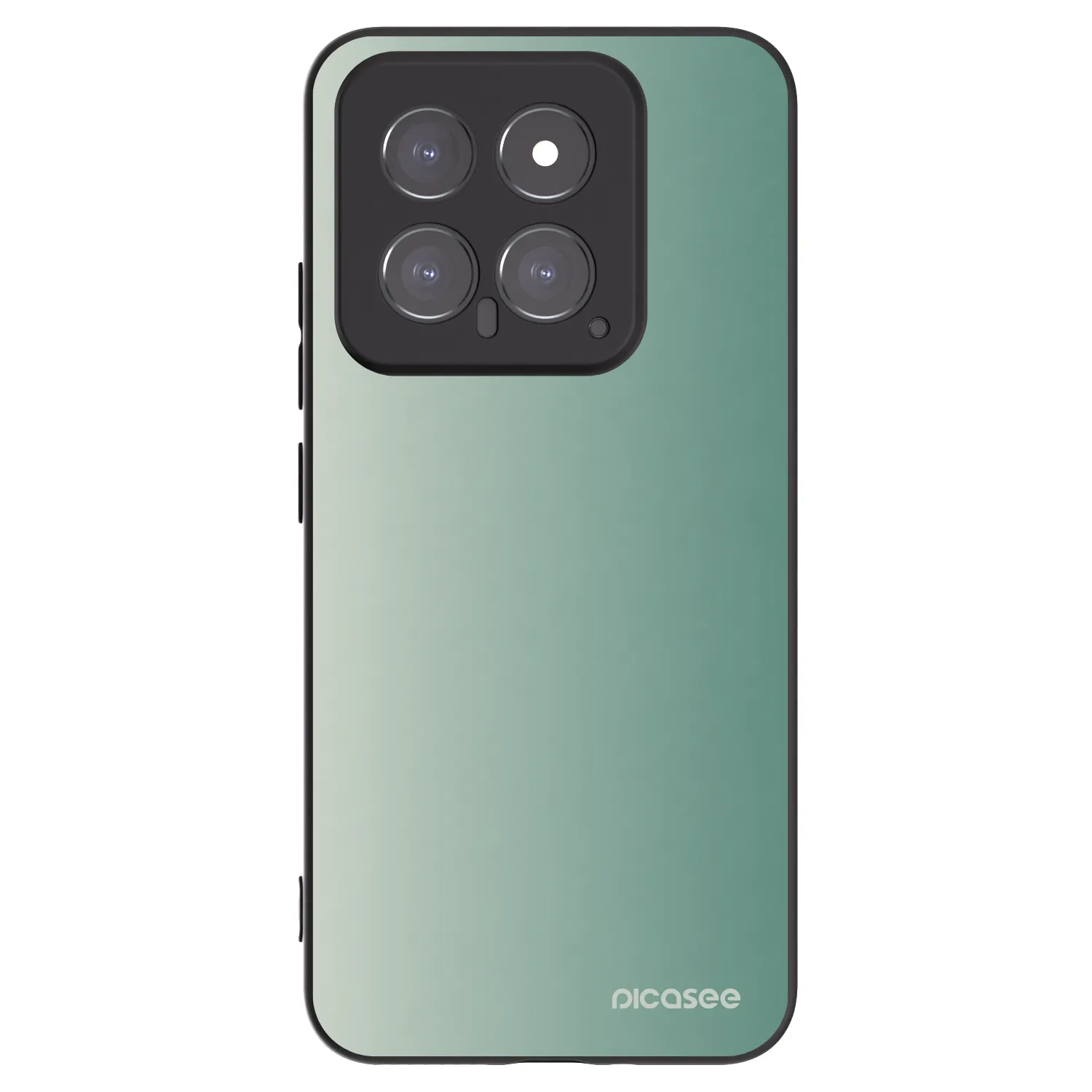 Picasee Xiaomi 14 Hülle - Schwarzes Silikon - Misty Sage