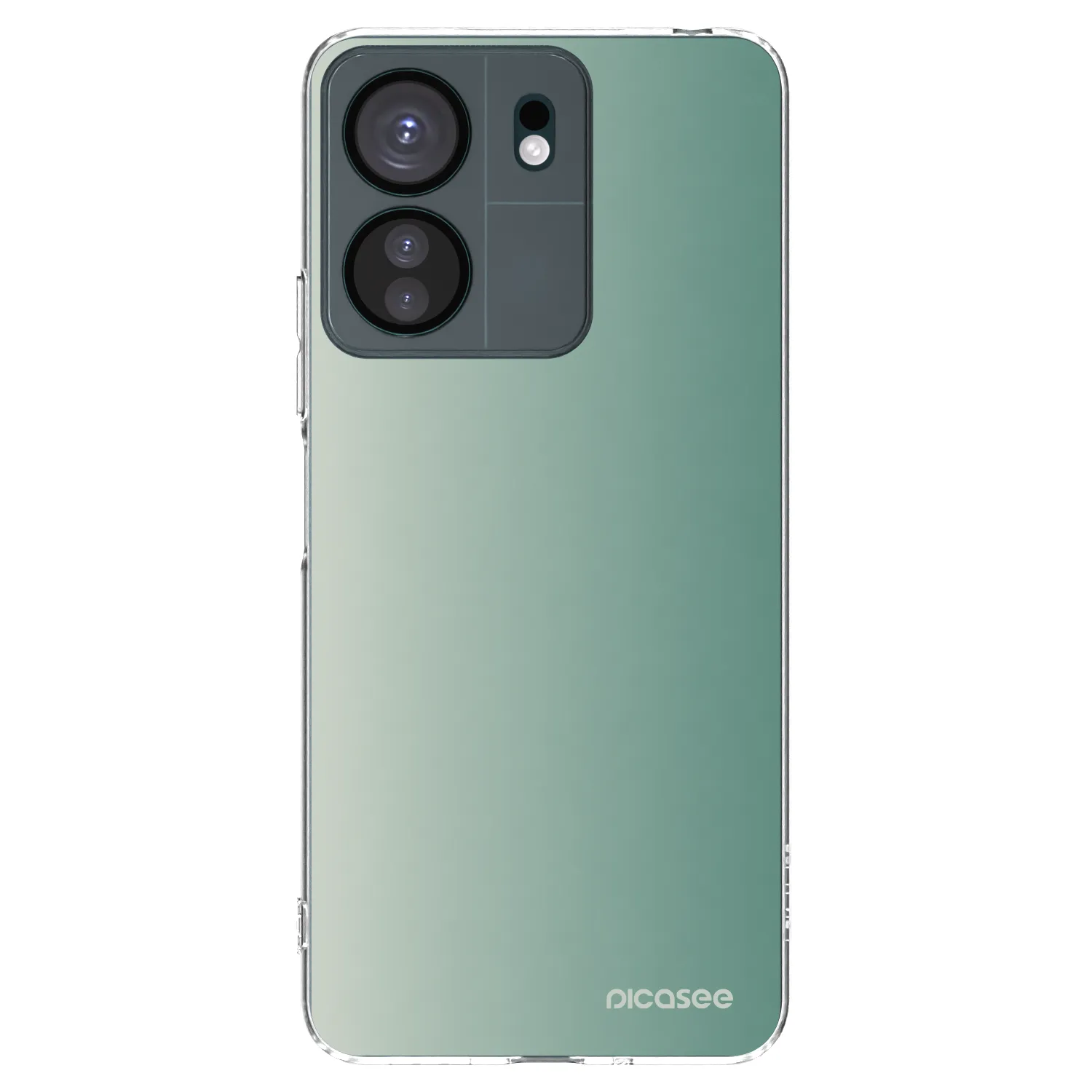 Picasee Xiaomi Redmi 13C 4G Hülle - Transparentes Silikon - Misty Sage
