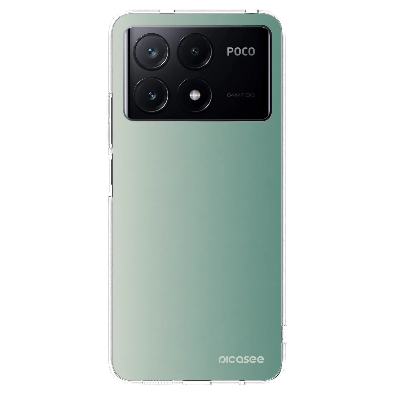 Picasee Xiaomi Poco X6 Pro Hülle - Transparentes Silikon - Misty Sage