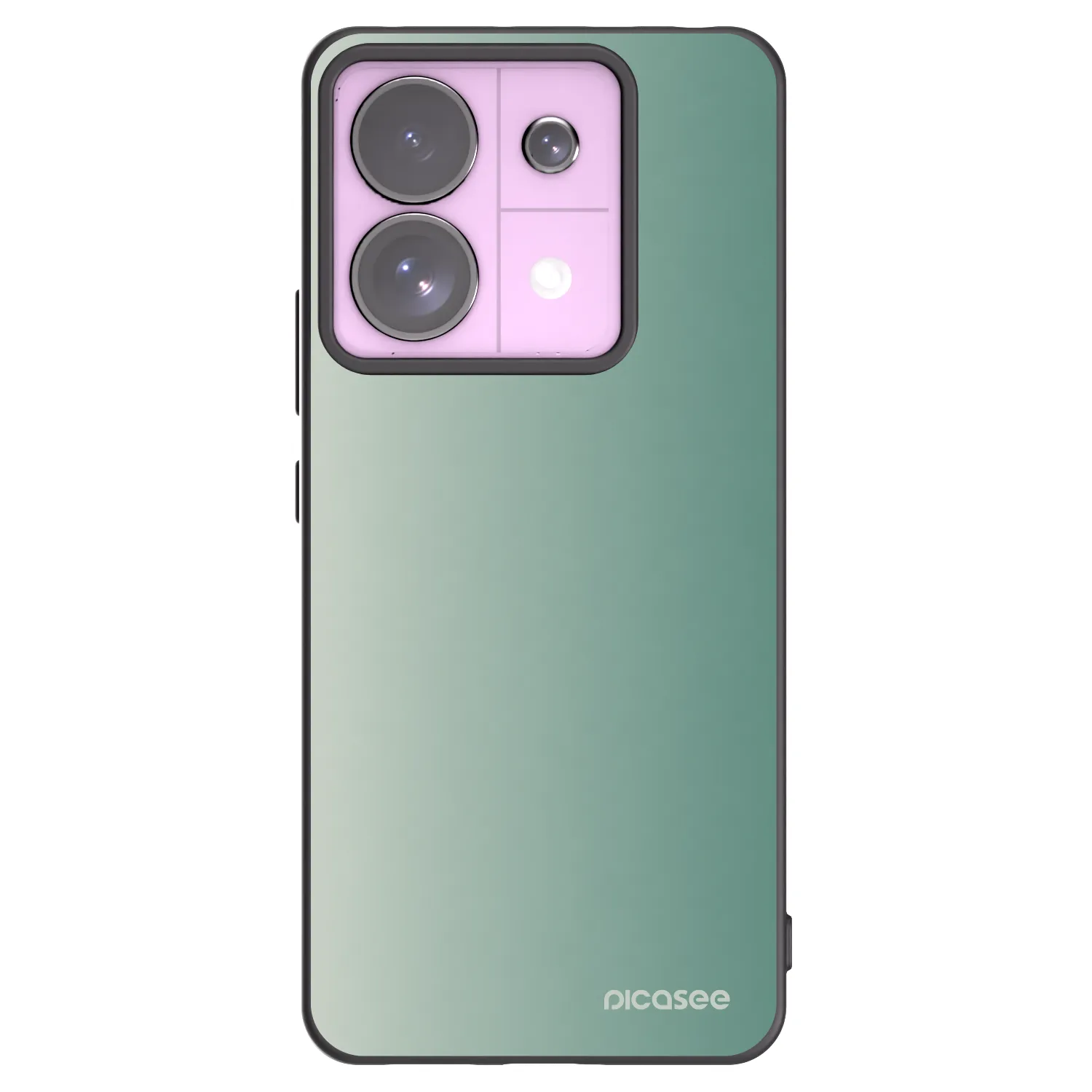 Picasee Xiaomi Redmi Note 13 Pro 5G Hülle - Schwarzes Silikon - Misty Sage