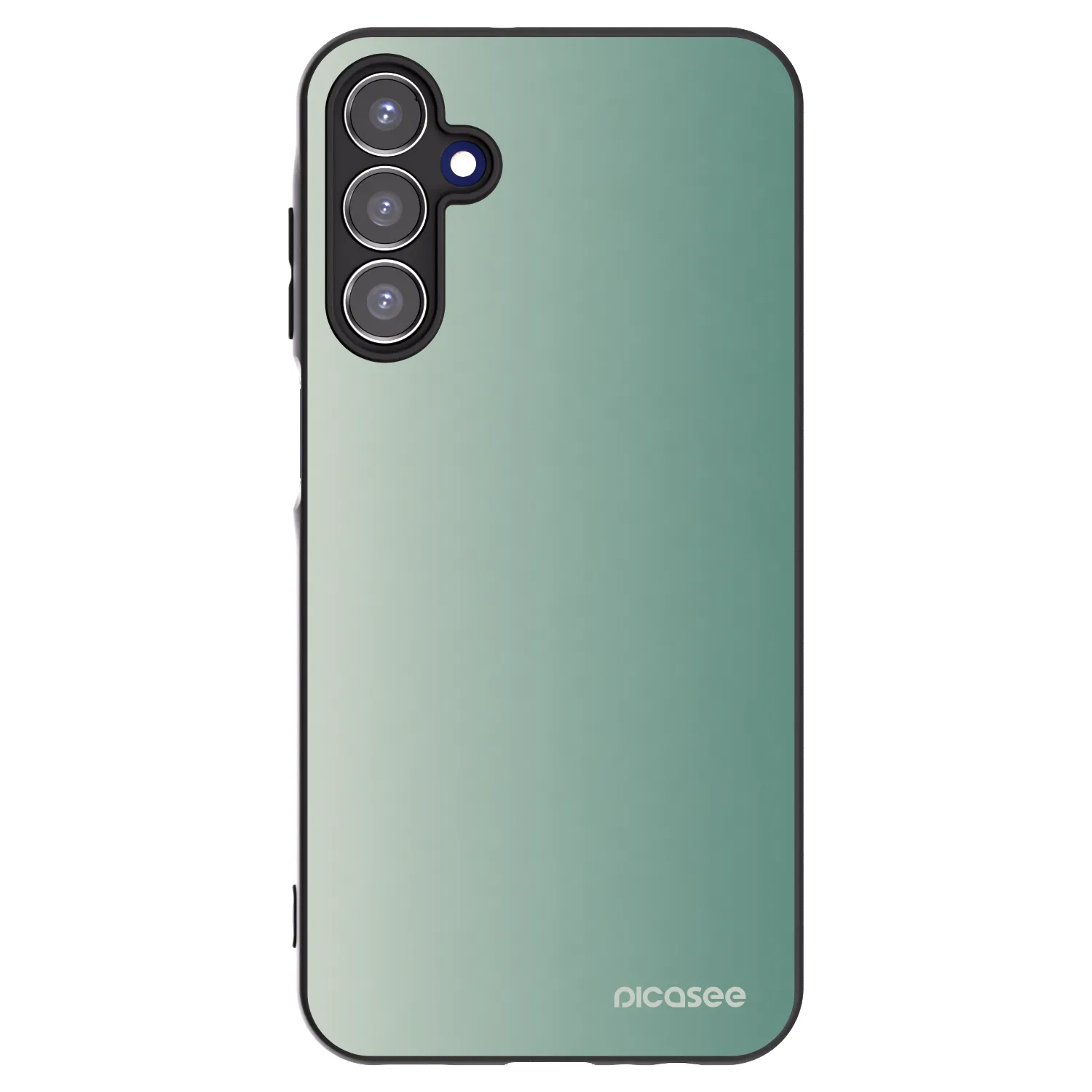 Picasee Samsung Galaxy A15 A156B 5G Hülle - Schwarzes Silikon - Misty Sage