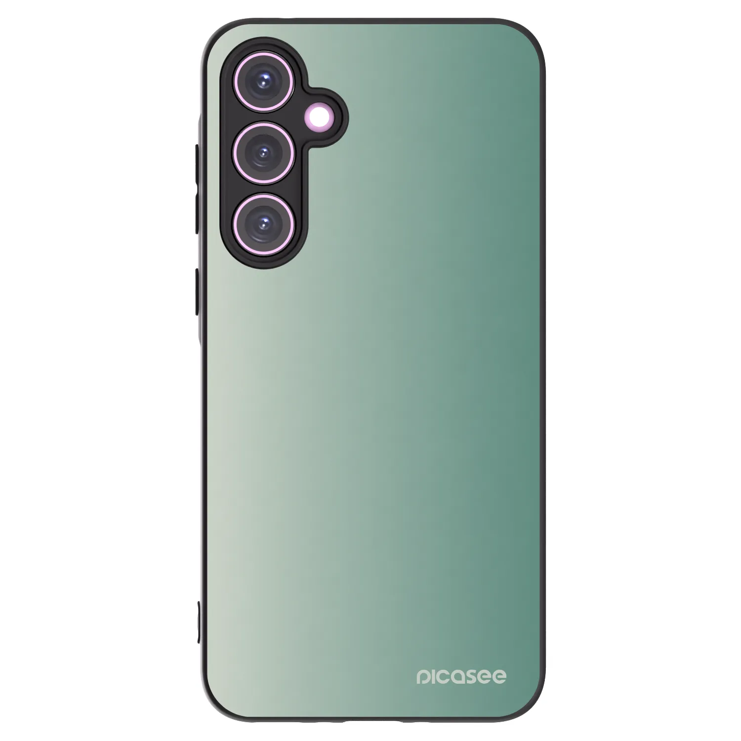 Picasee Samsung Galaxy A35 5G A356B Hülle - Schwarzes Silikon - Misty Sage