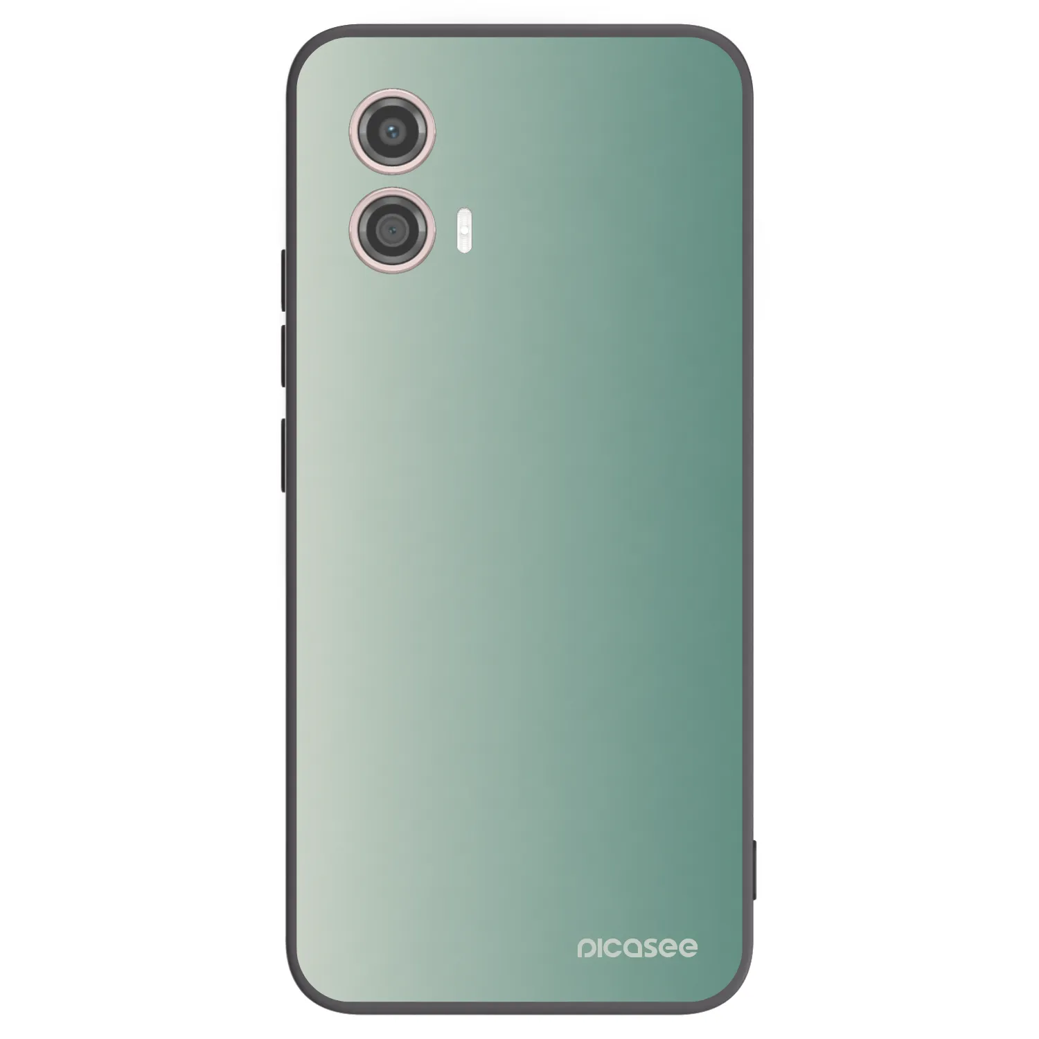 Picasee Motorola Moto G53 5G Hülle - Schwarzes Silikon - Misty Sage