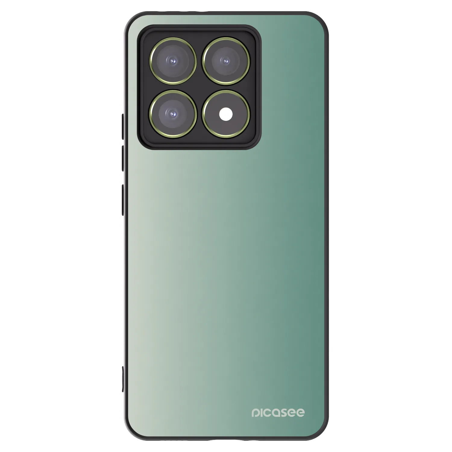 Picasee Xiaomi 14T Hülle - Schwarzes Silikon - Misty Sage