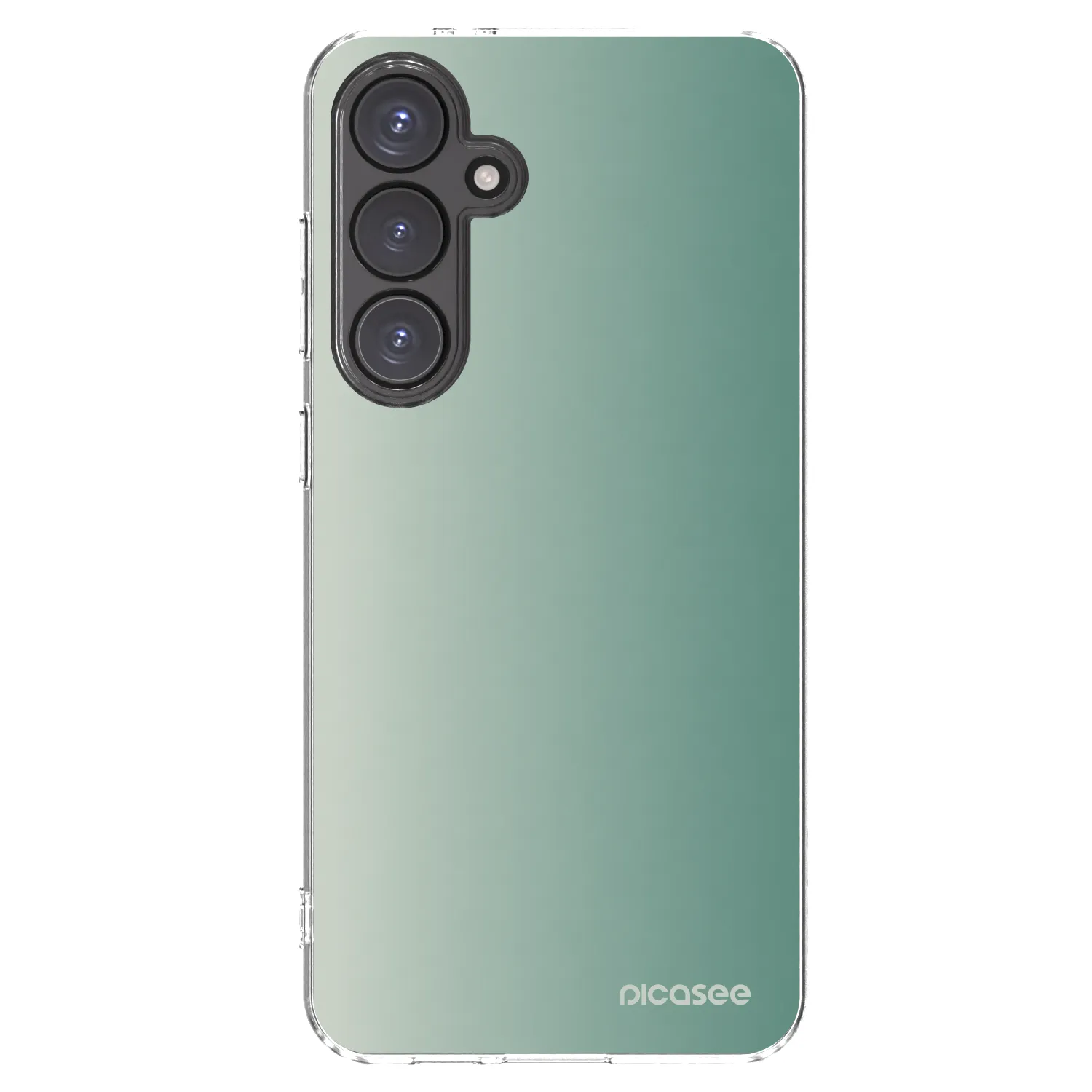 Picasee Samsung Galaxy S24 FE S721B Hülle - Transparentes Silikon - Misty Sage