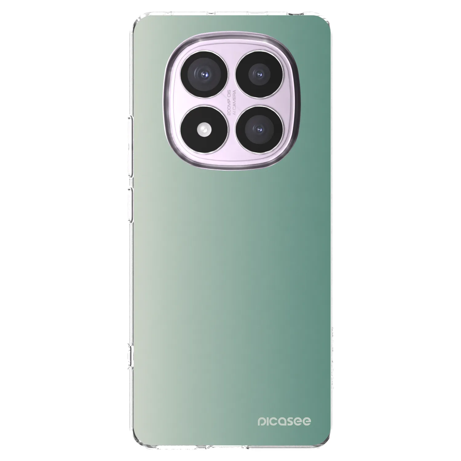 Picasee Xiaomi Redmi Note 14 Pro 5G Hülle - Transparentes Silikon - Misty Sage