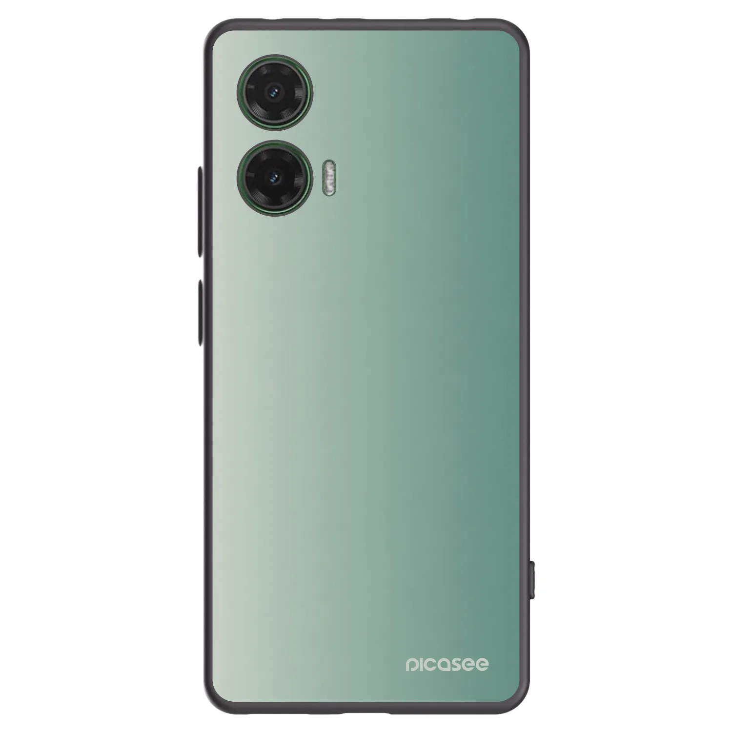Picasee Motorola Moto G35 5G Hülle - Schwarzes Silikon - Misty Sage