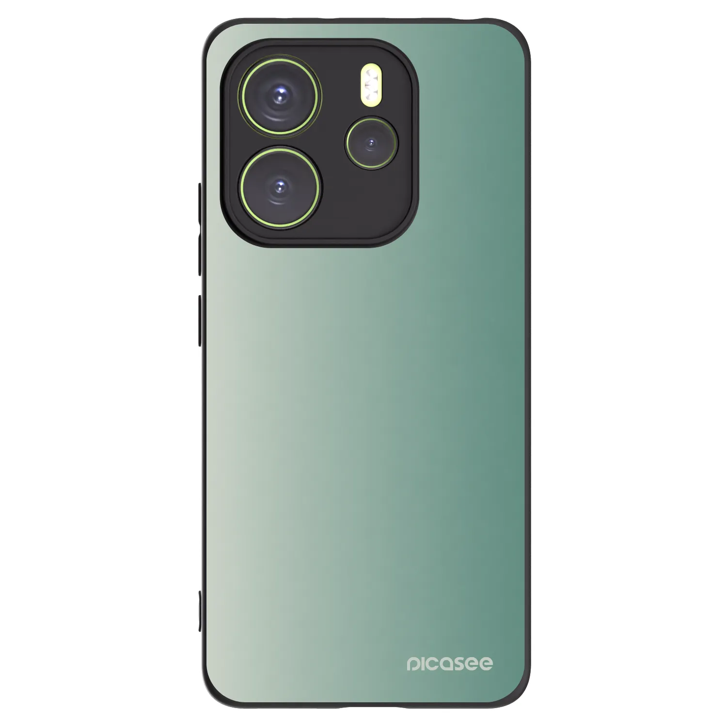 Picasee Xiaomi Redmi Note 14 4G Hülle - Schwarzes Silikon - Misty Sage