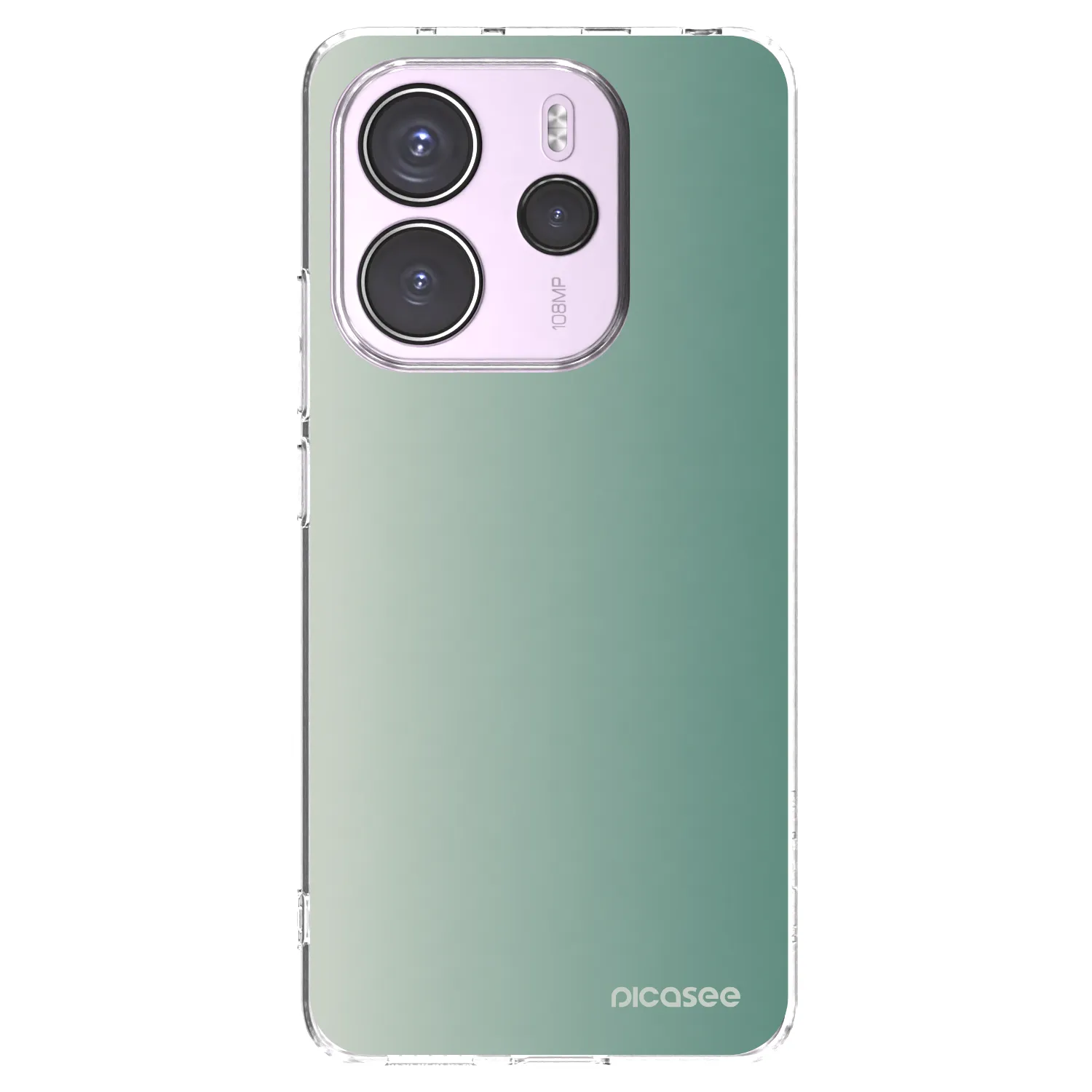Picasee Xiaomi Redmi Note 14 4G Hülle - Transparentes Silikon - Misty Sage