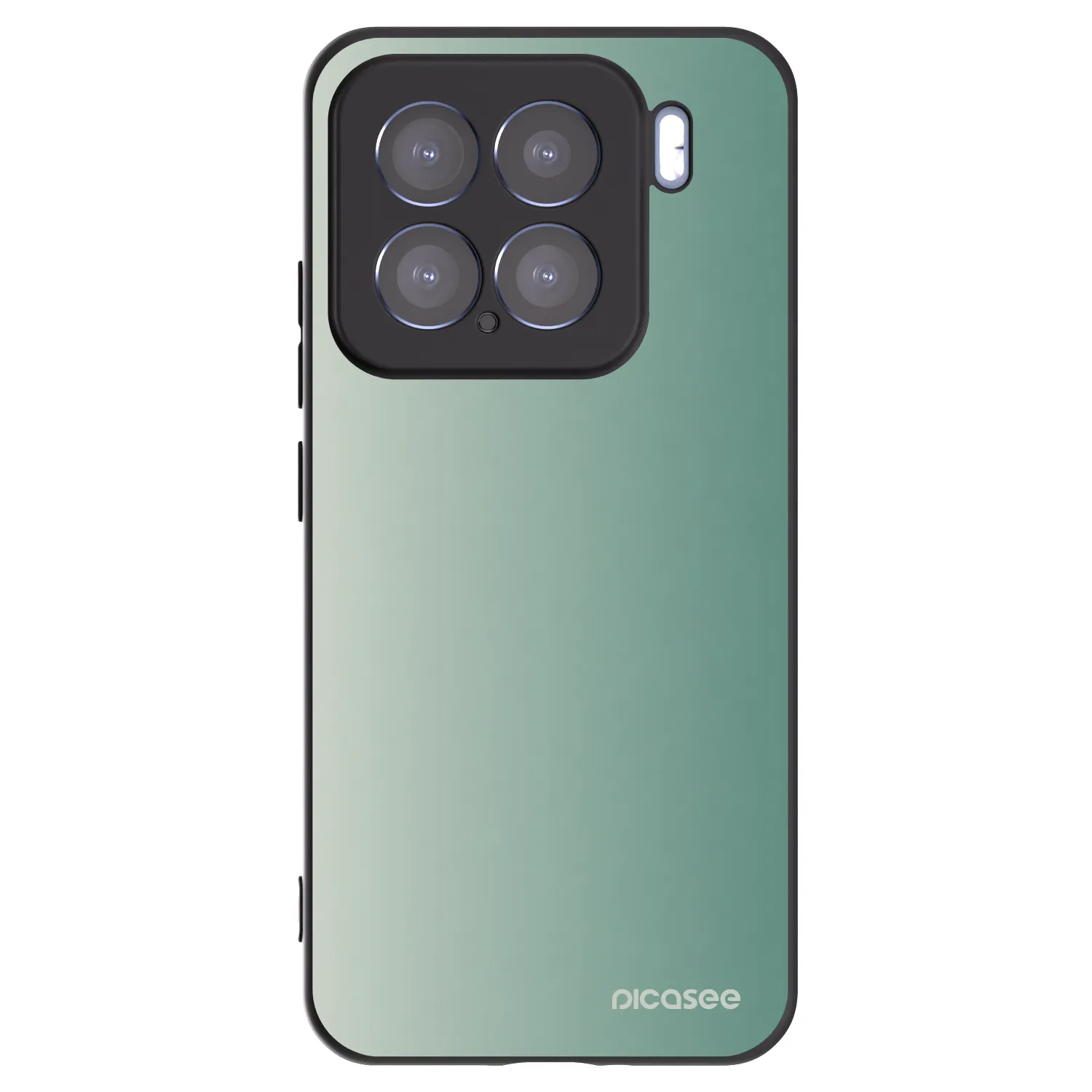 Picasee Xiaomi 15 Hülle - Schwarzes Silikon - Misty Sage