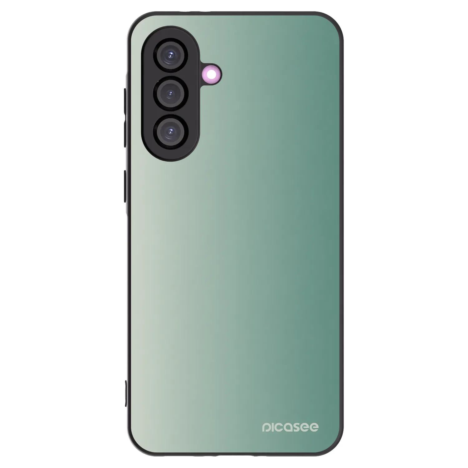 Picasee Samsung Galaxy A56 5G A566B Hülle - Schwarzes Silikon - Misty Sage