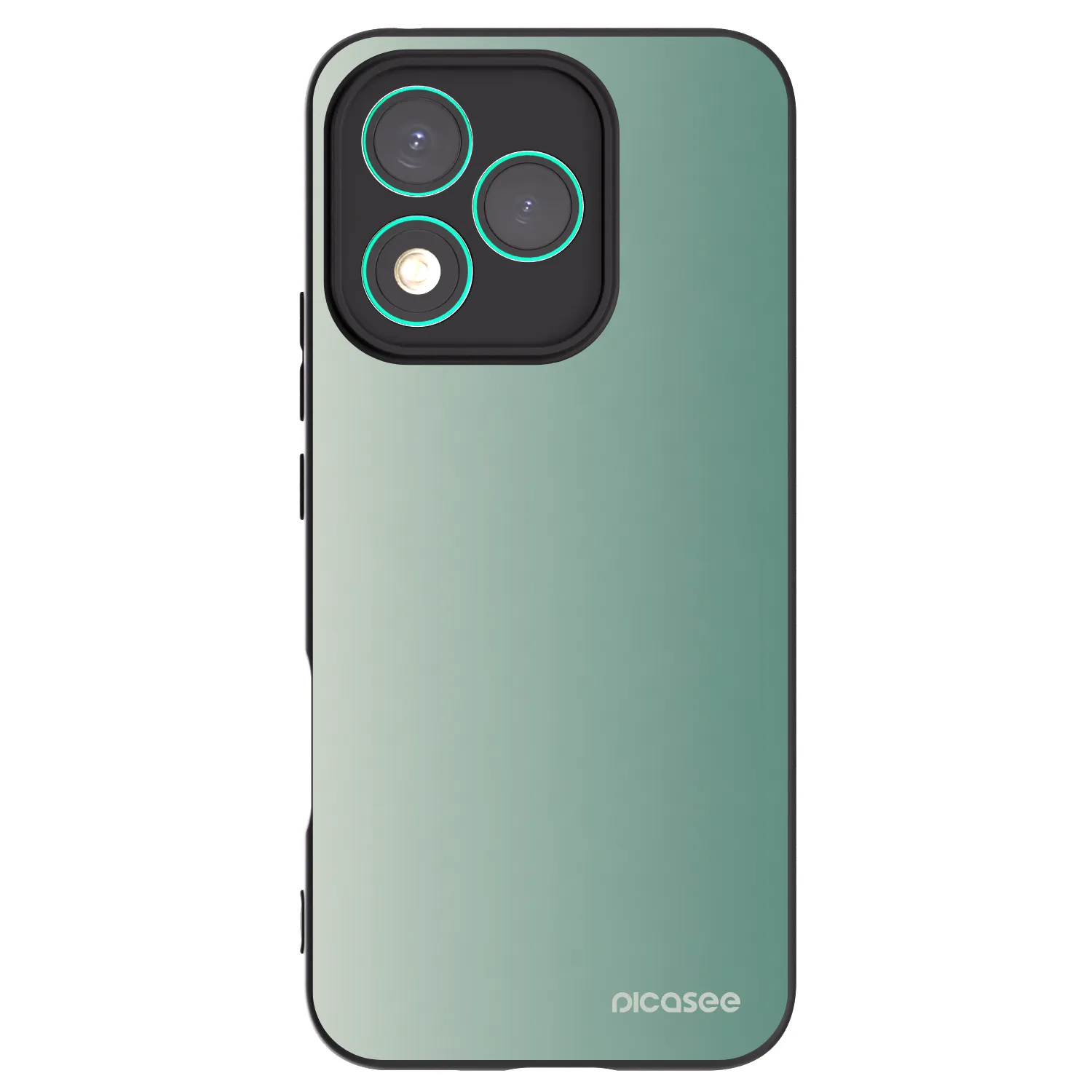 Picasee Honor 400 Lite 5G Hülle - Schwarzes Silikon - Misty Sage