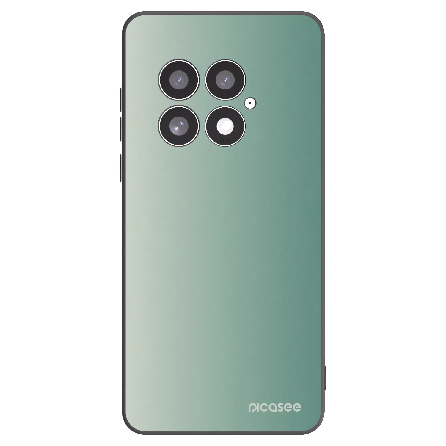 Picasee OnePlus 13 5G Hülle - Schwarzes Silikon - Misty Sage