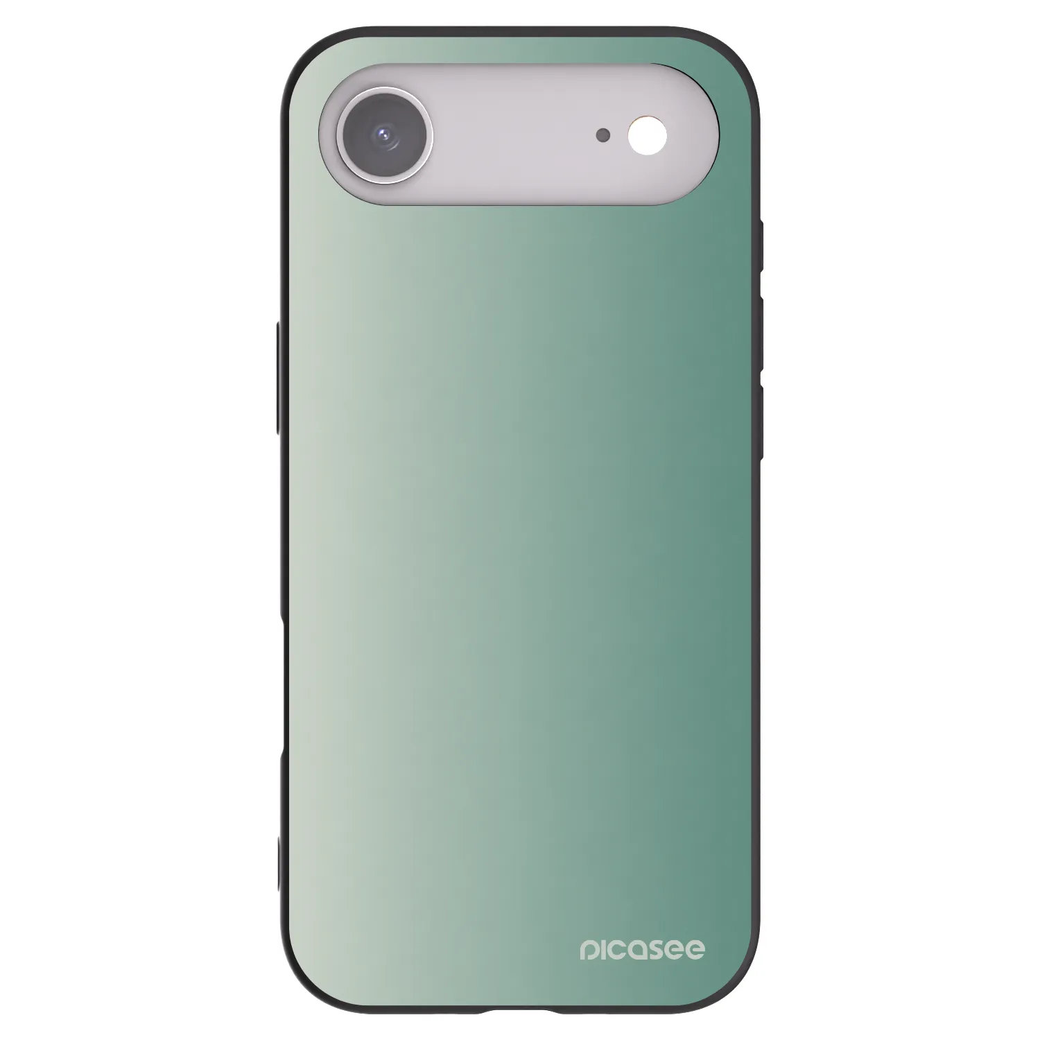 Picasee Apple iPhone Air Hülle - Schwarzes Silikon - Misty Sage