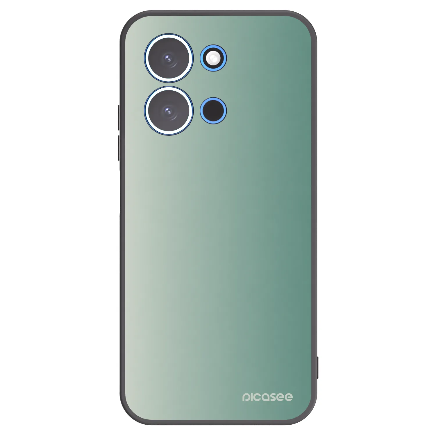 Picasee Xiaomi Redmi 15C 4G Hülle - Schwarzes Silikon - Misty Sage