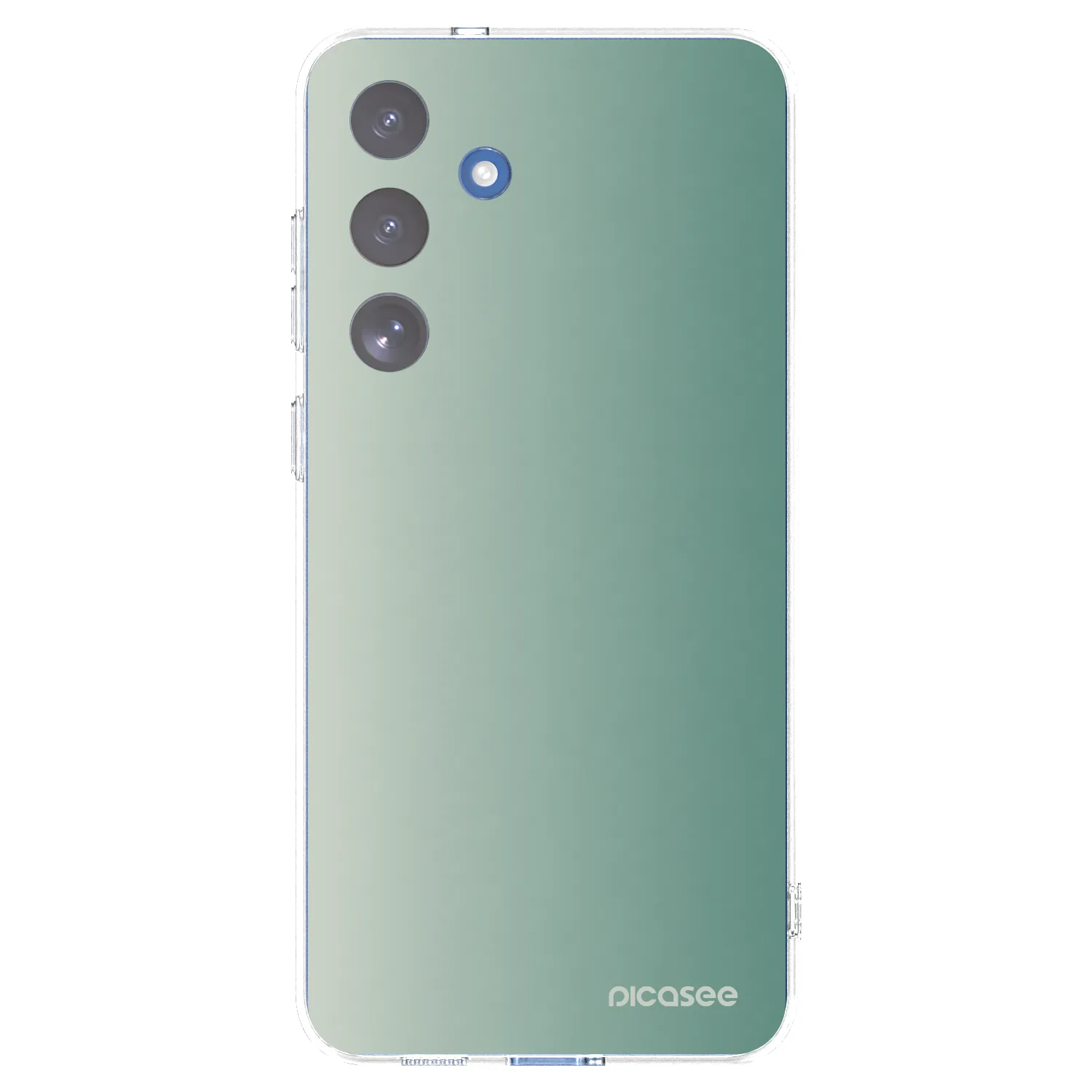 Picasee Samsung Galaxy S25 FE 5G Hülle - Transparentes Silikon - Misty Sage