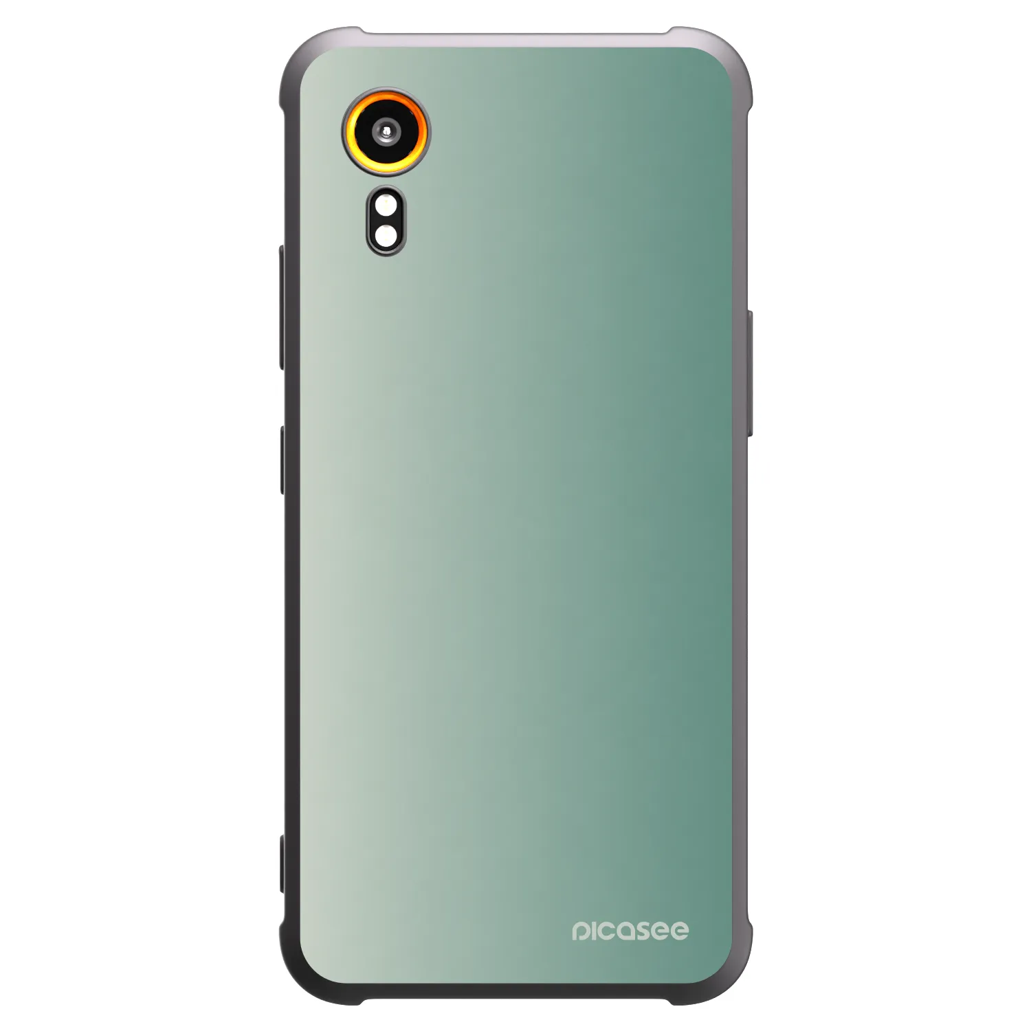 Picasee Samsung Galaxy XCover 7 Hülle - Schwarzes Silikon - Misty Sage