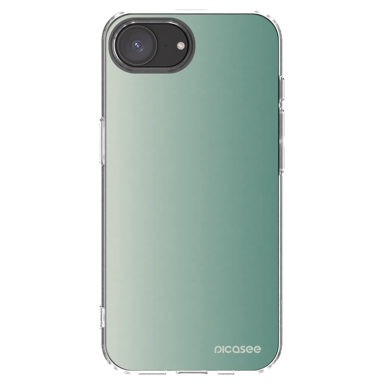 Picasee Apple iPhone 17e Hülle - Transparentes Silikon - Misty Sage