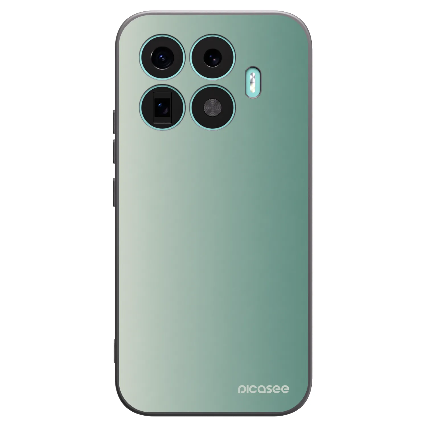 Picasee Xiaomi 17T Hülle - Schwarzes Silikon - Misty Sage
