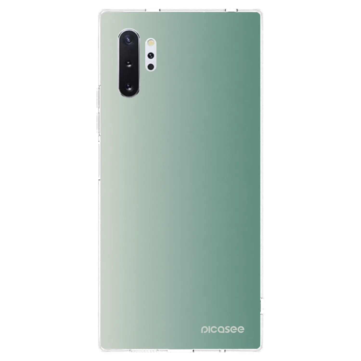 Picasee Samsung Galaxy Note 10+ N975F Hülle - Transparentes Silikon - Misty Sage