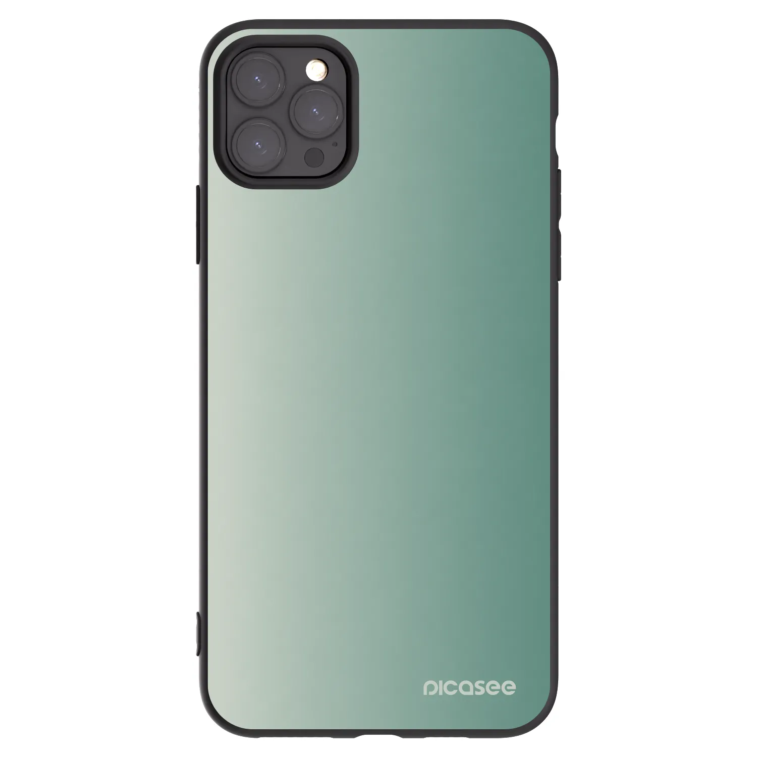 Picasee Apple iPhone 11 Pro Max Hülle - Schwarzes Silikon - Misty Sage
