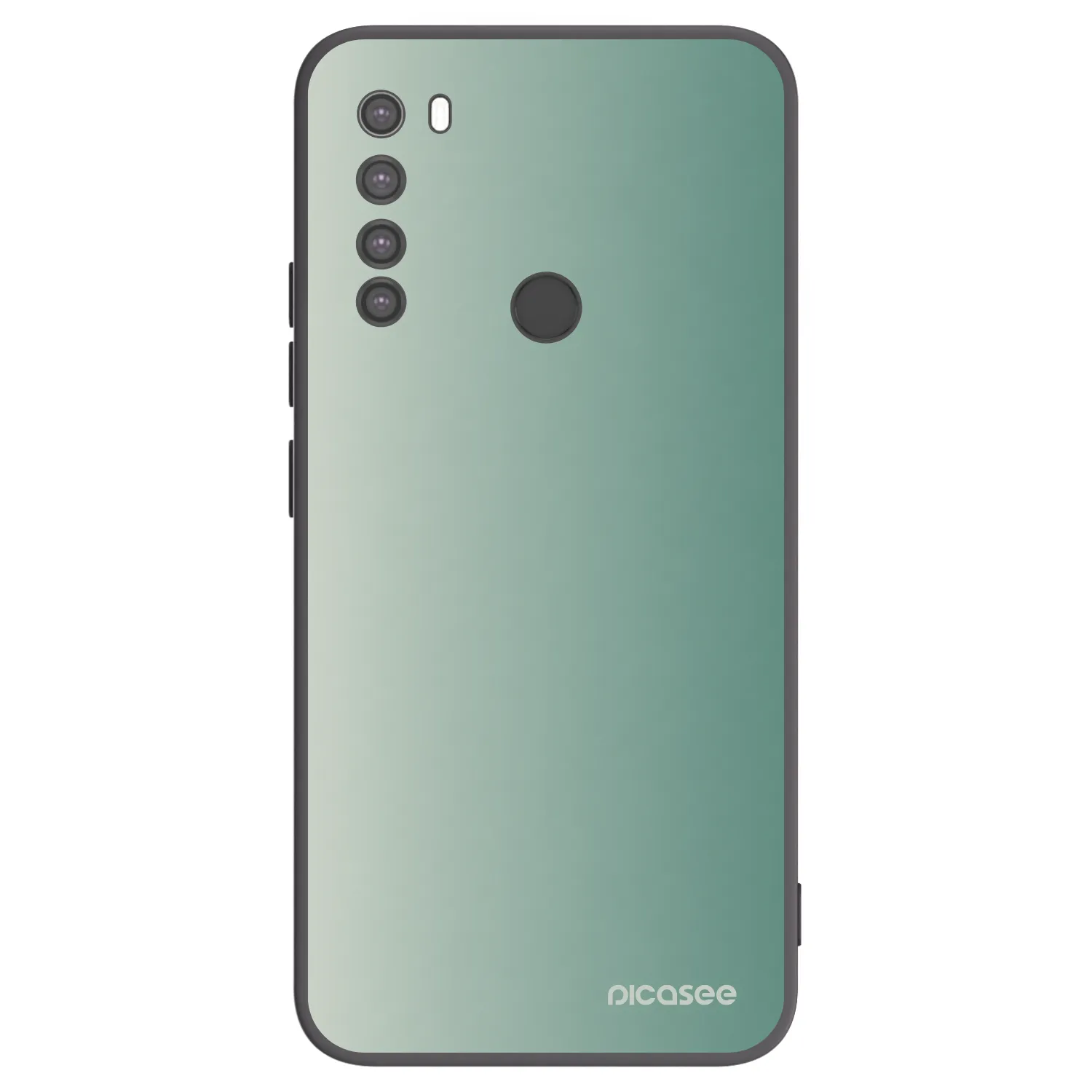 Picasee Xiaomi Redmi Note 8 Hülle - Schwarzes Silikon - Misty Sage